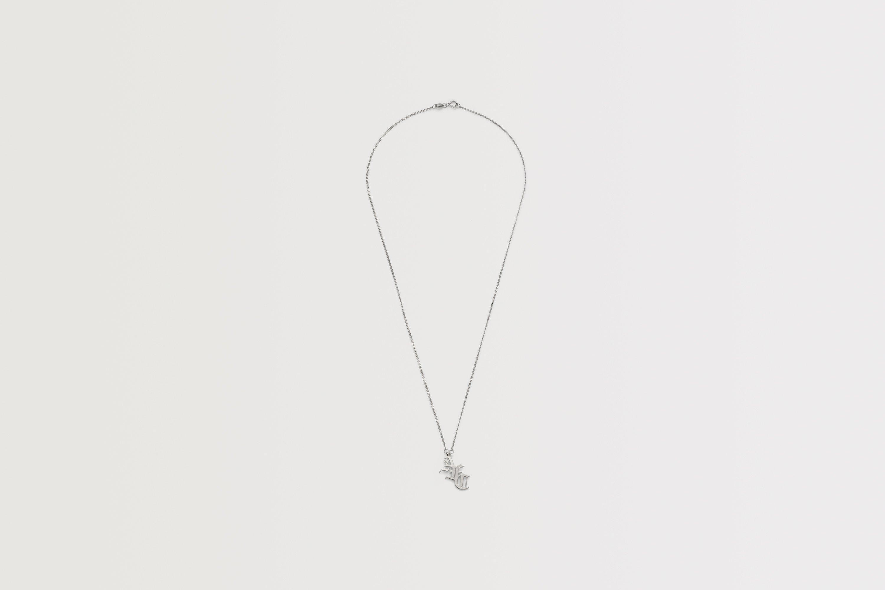 Arsenal Silver Gothic AFC Monogram Pendant