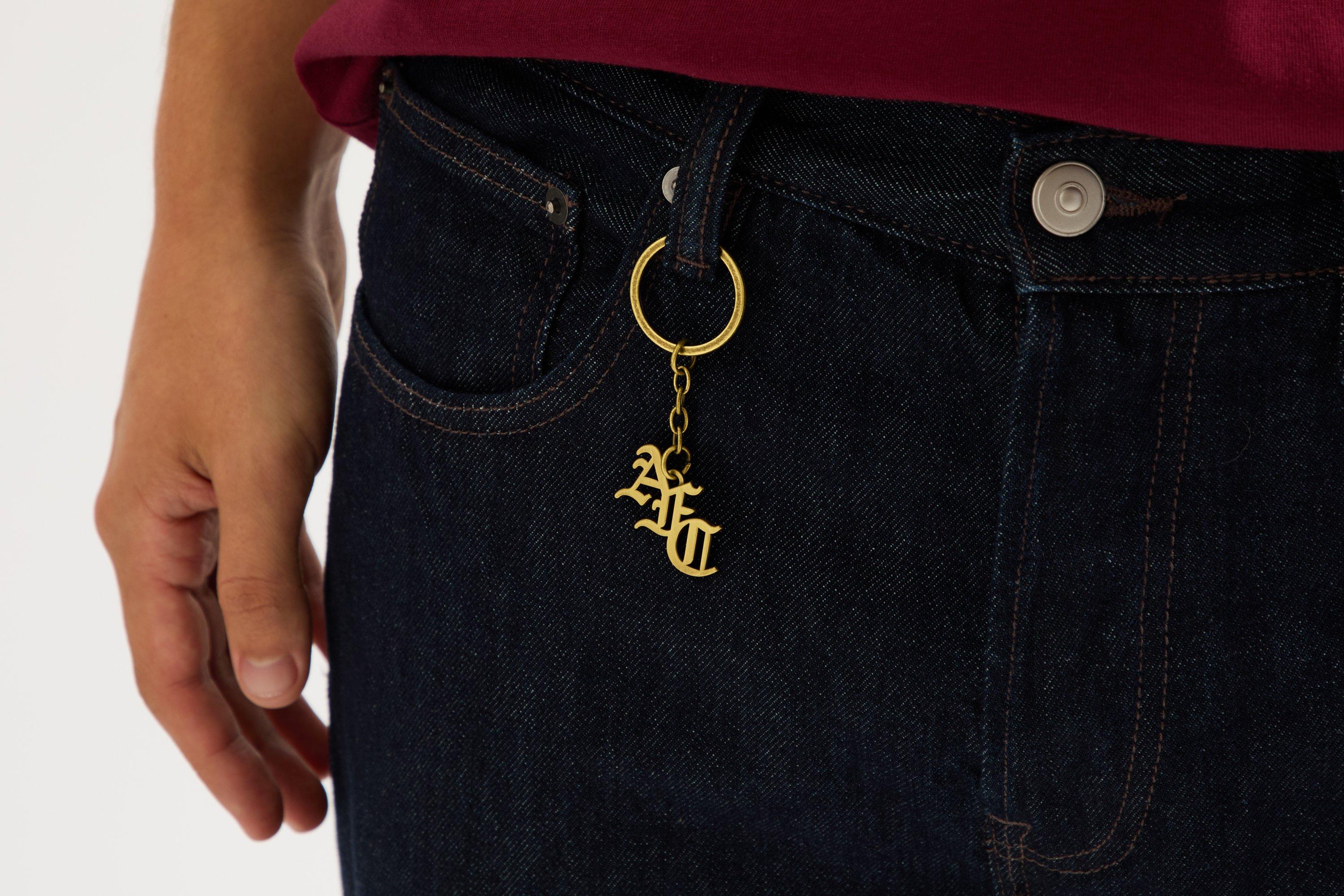Arsenal Gold Monogram Keyring