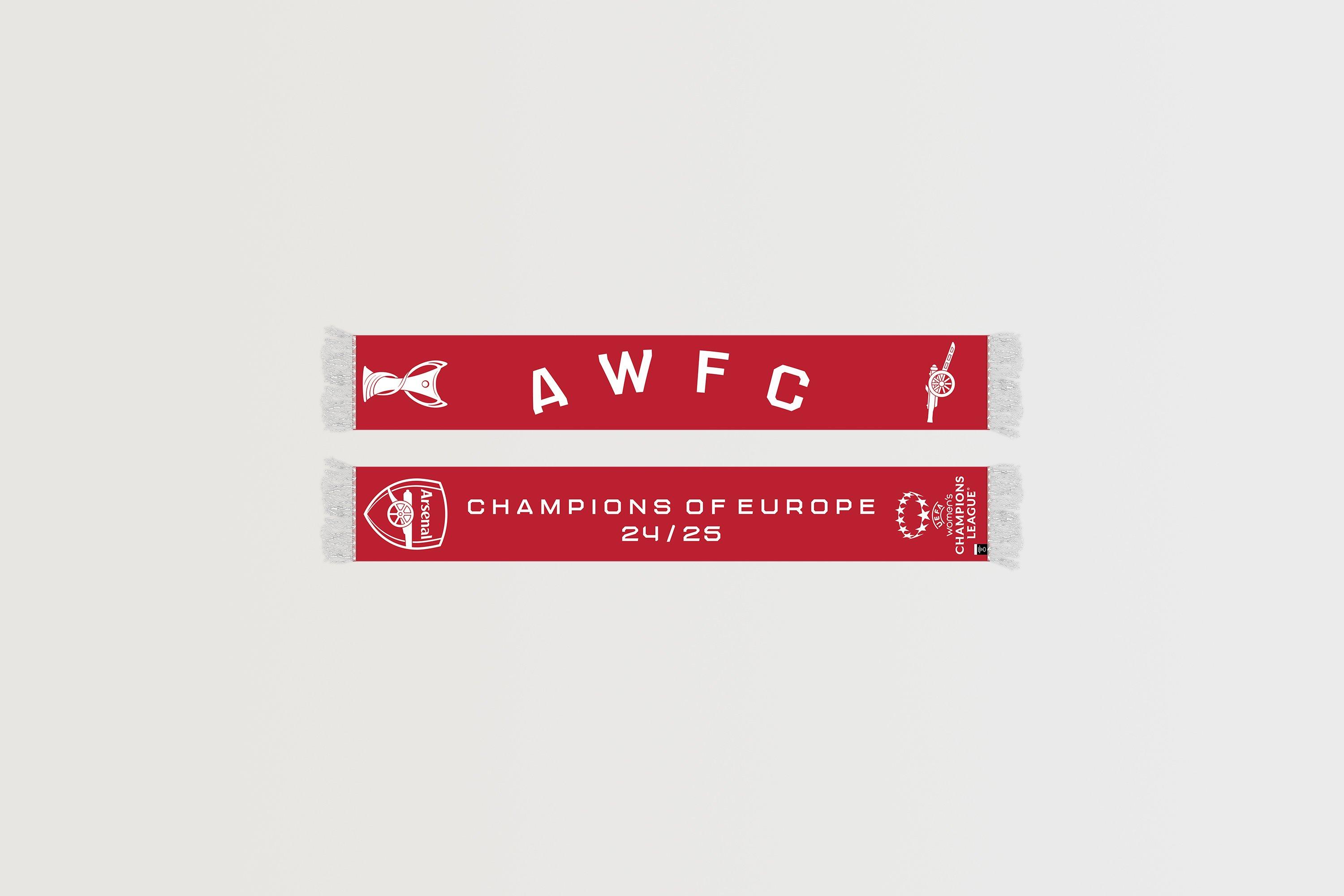 Arsenal UWCL Winners Scarf