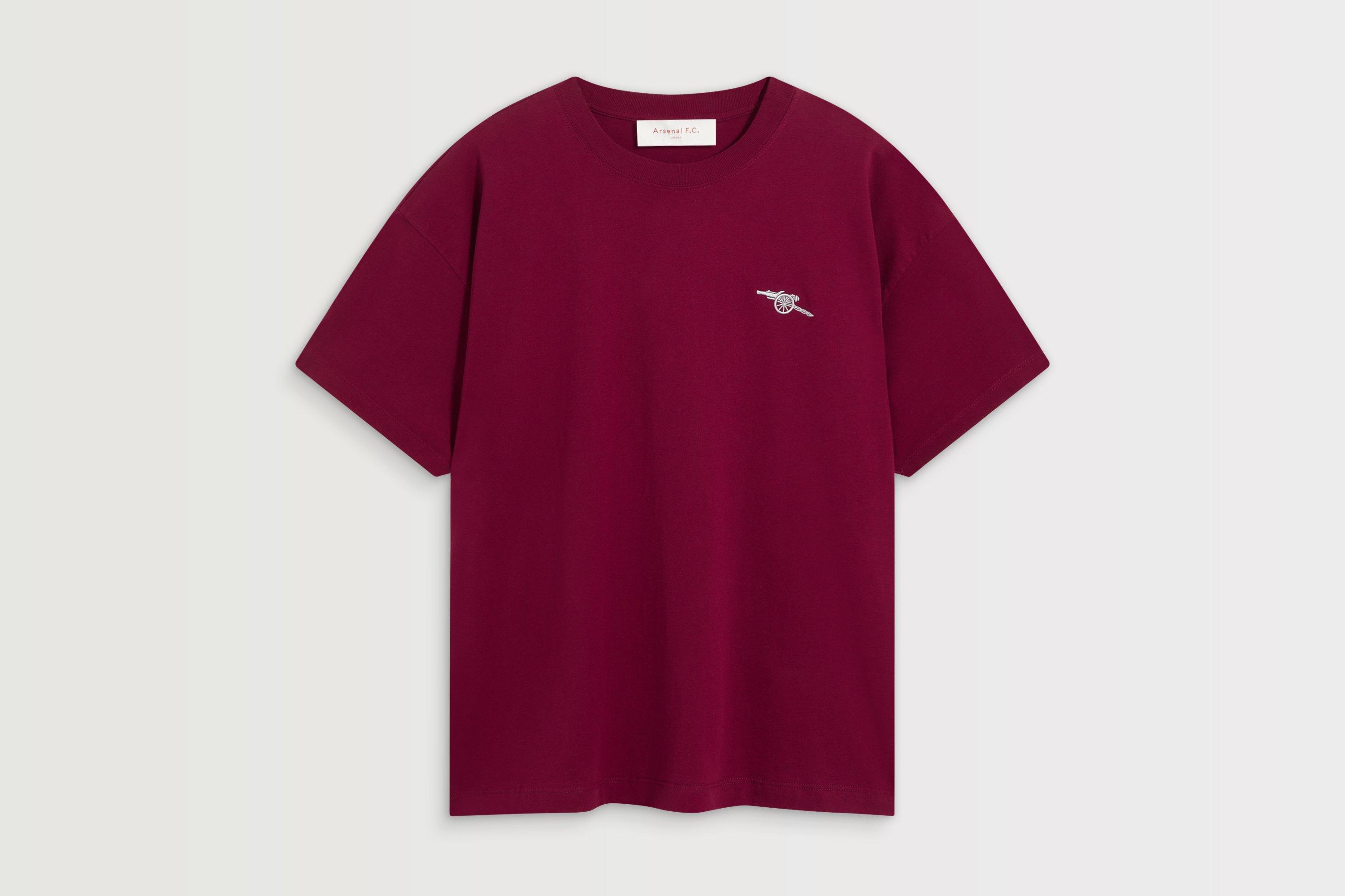 Arsenal Womens Essentials Burgundy Cannon T-Shirt