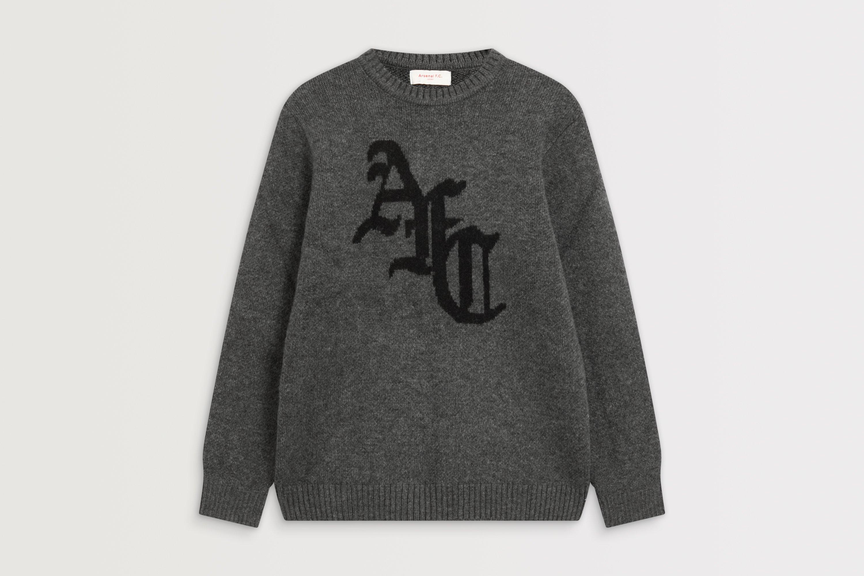 Arsenal Classics Unisex Grey Gillespie Knitted Jumper