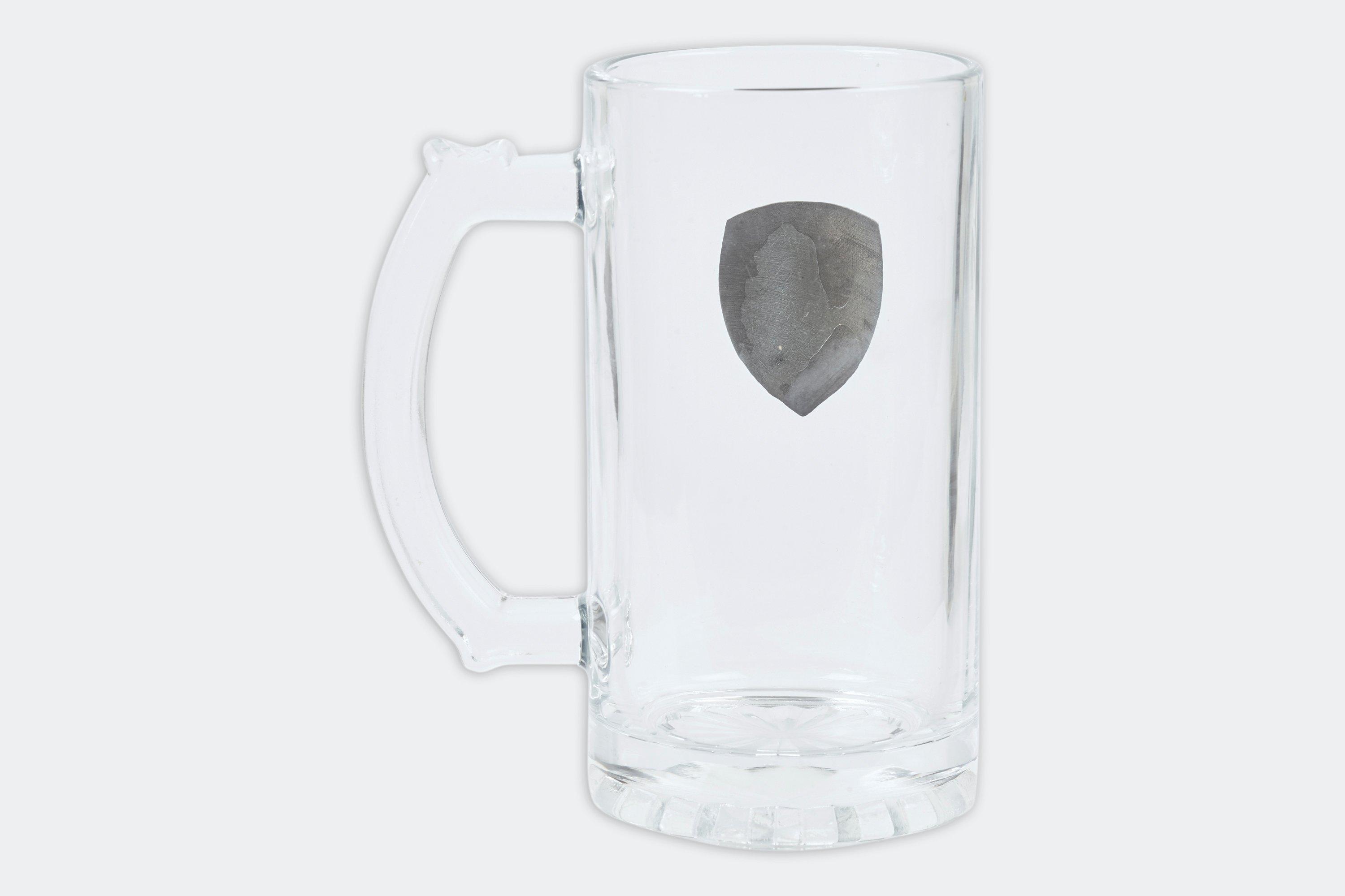 Arsenal Metal Badge Glass Tankard