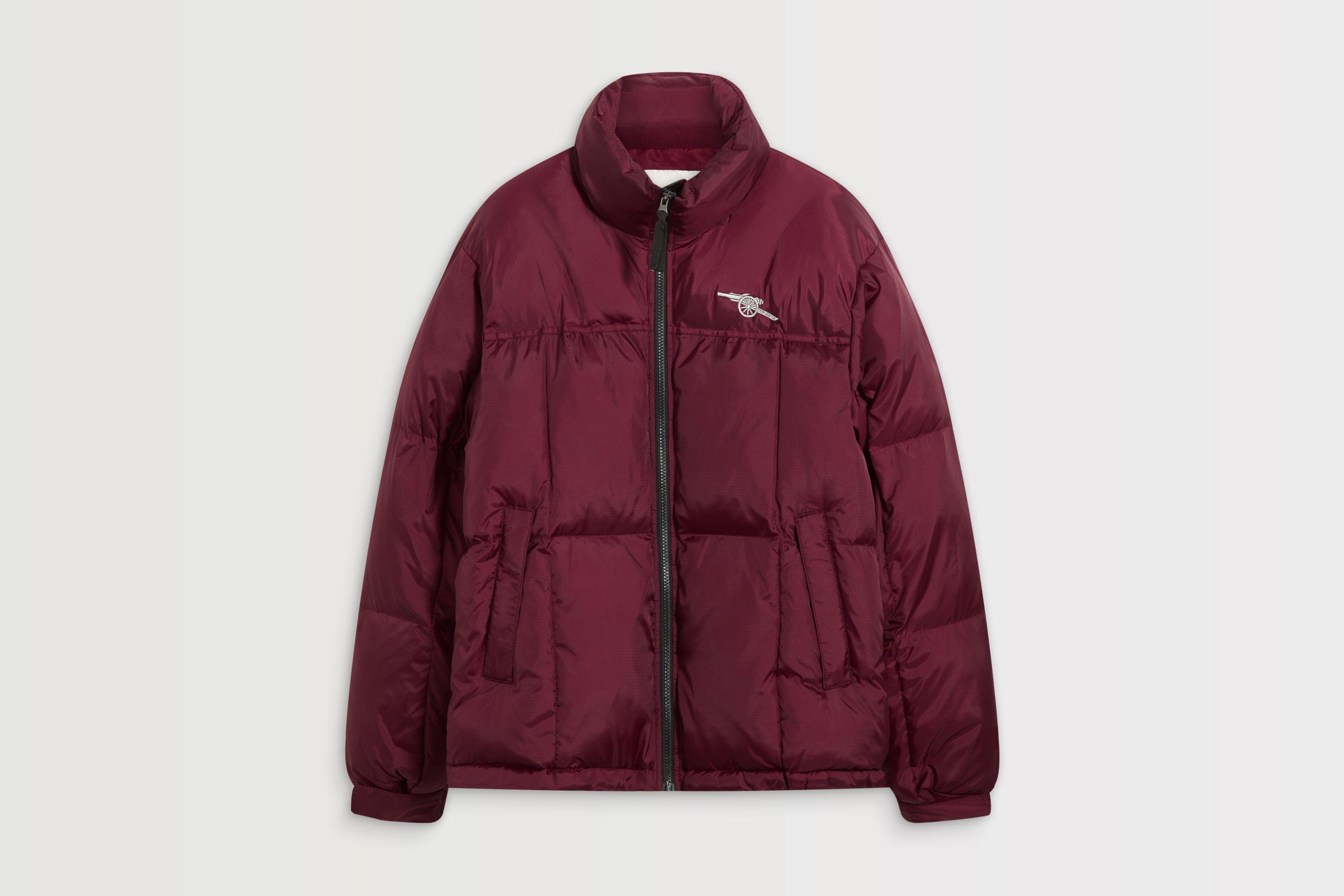 Arsenal Burgundy Cannon Puffer Jacket