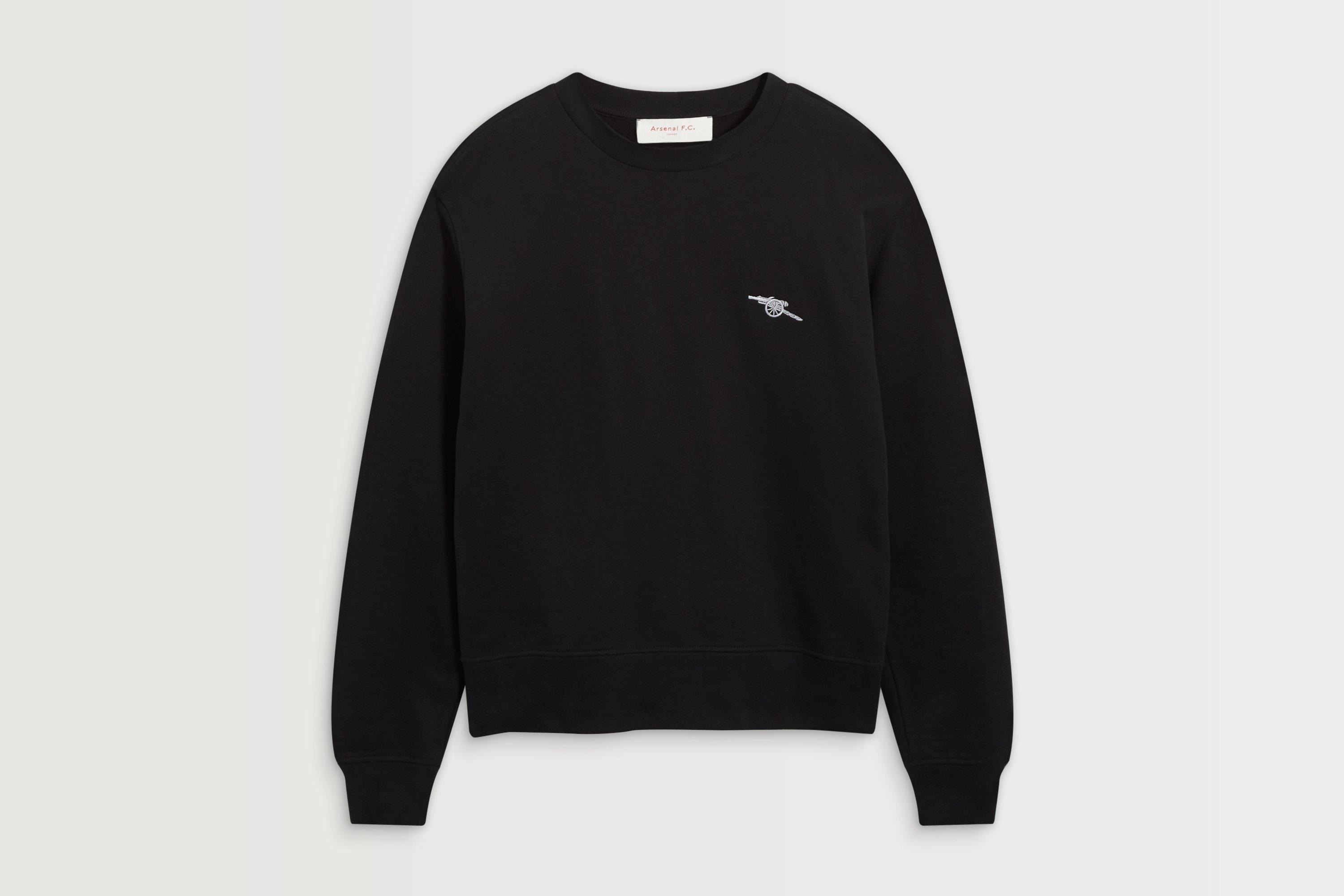 Arsenal Womens Essentials Black Cannon Sweatshirt