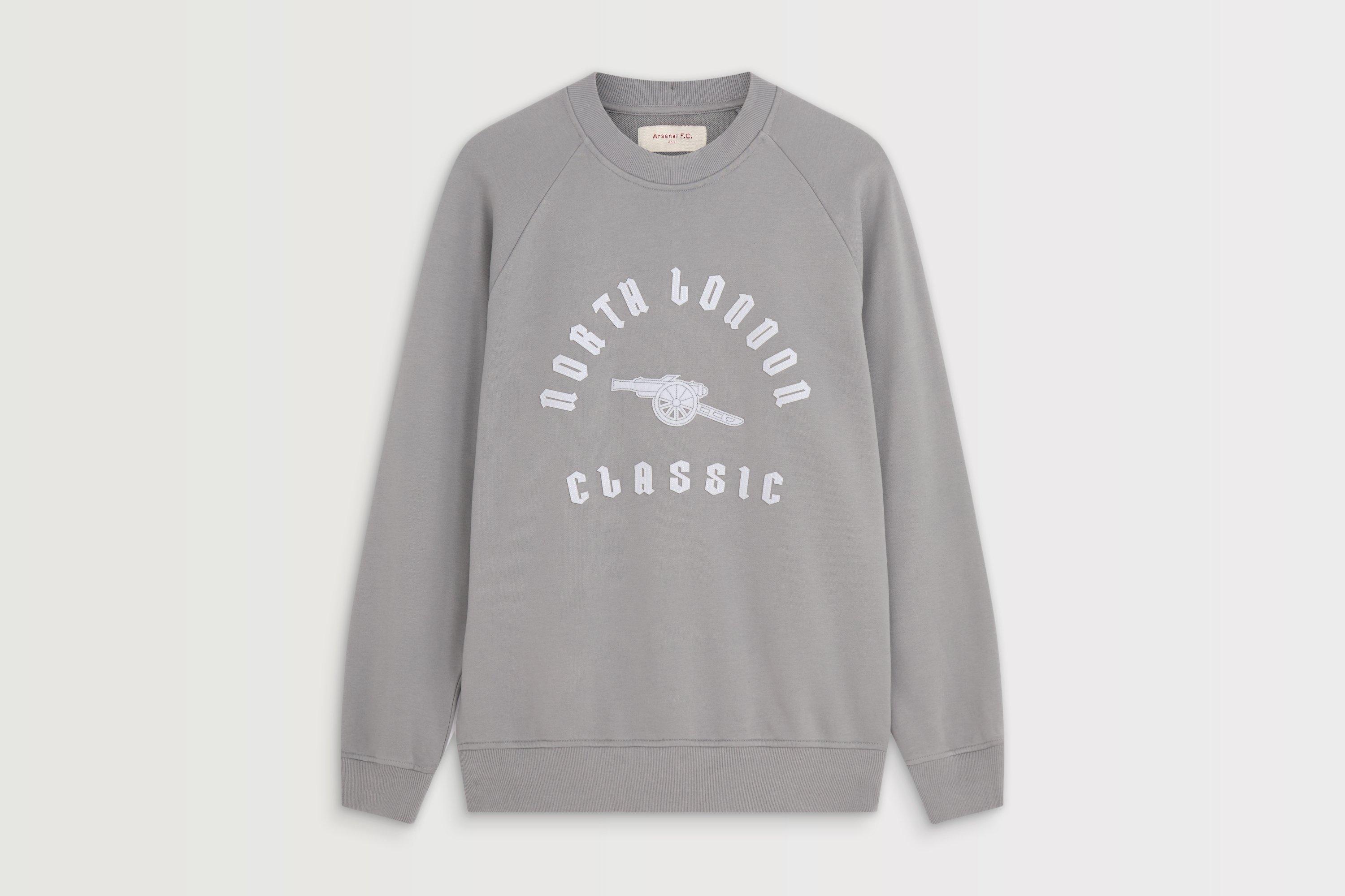 Arsenal North London Classic Grey Logo Sweatshirt