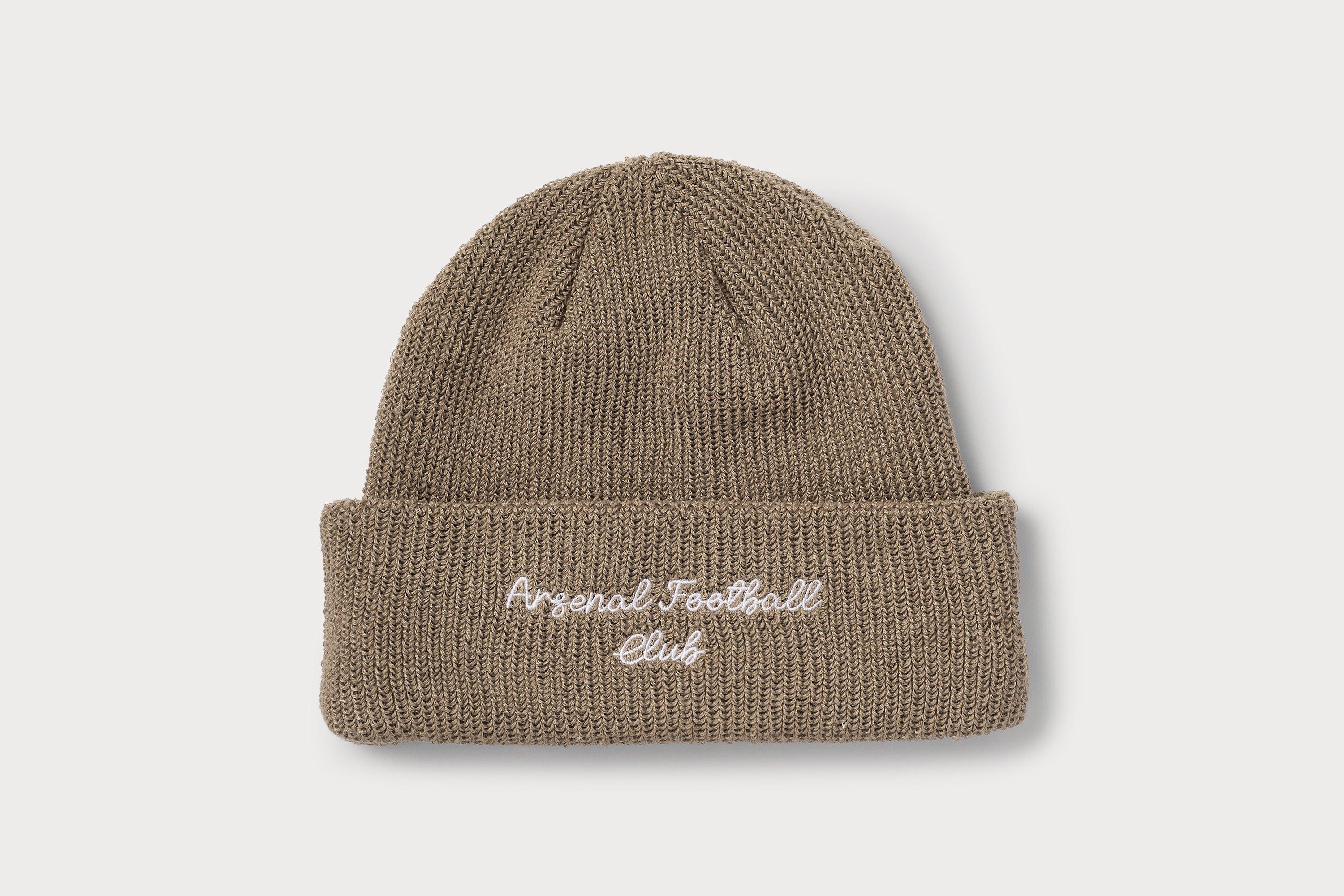 Arsenal 47 Beige Script Beanie