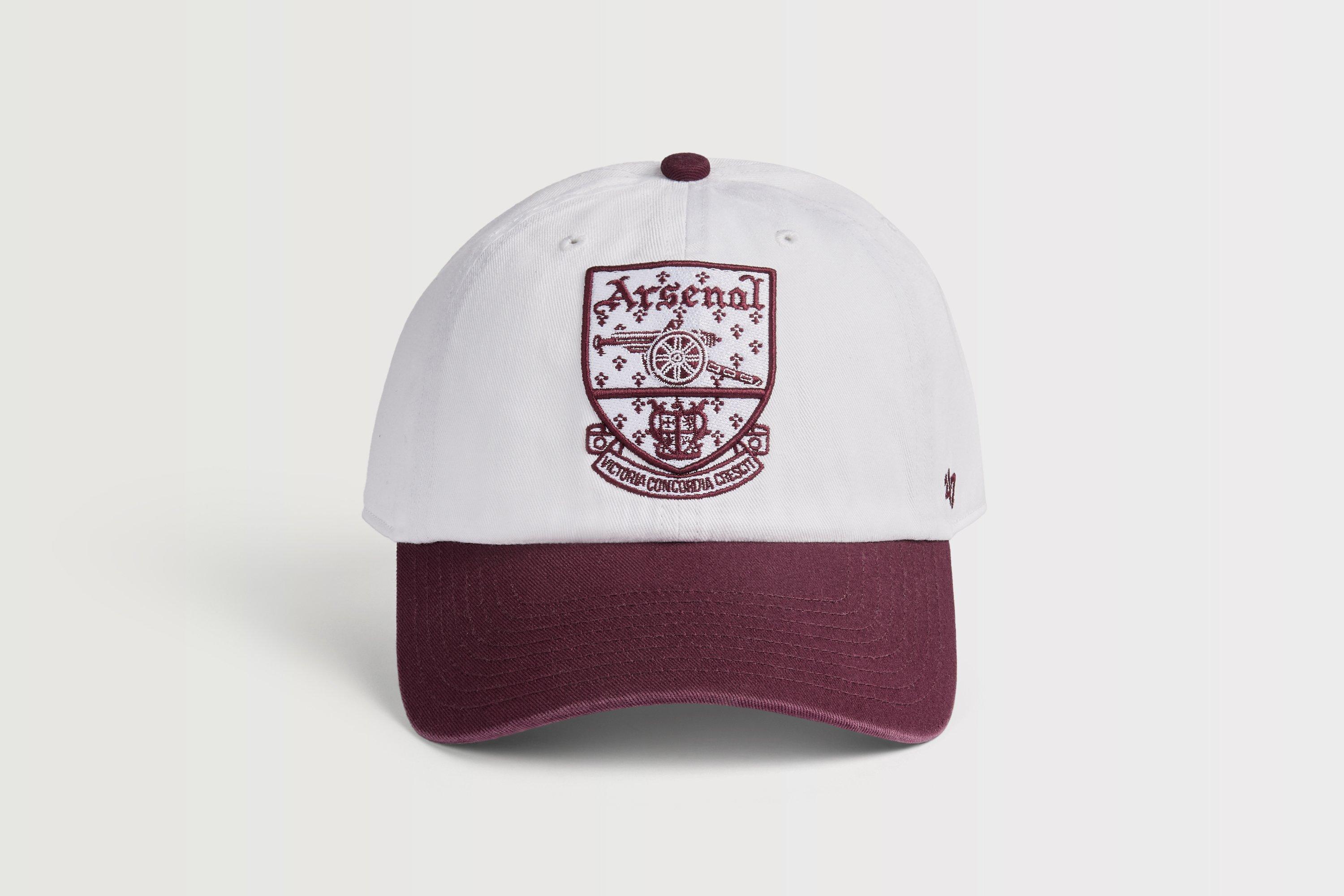 Arsenal 47 Two-Tone White and Burgundy Concordia Crest Cap