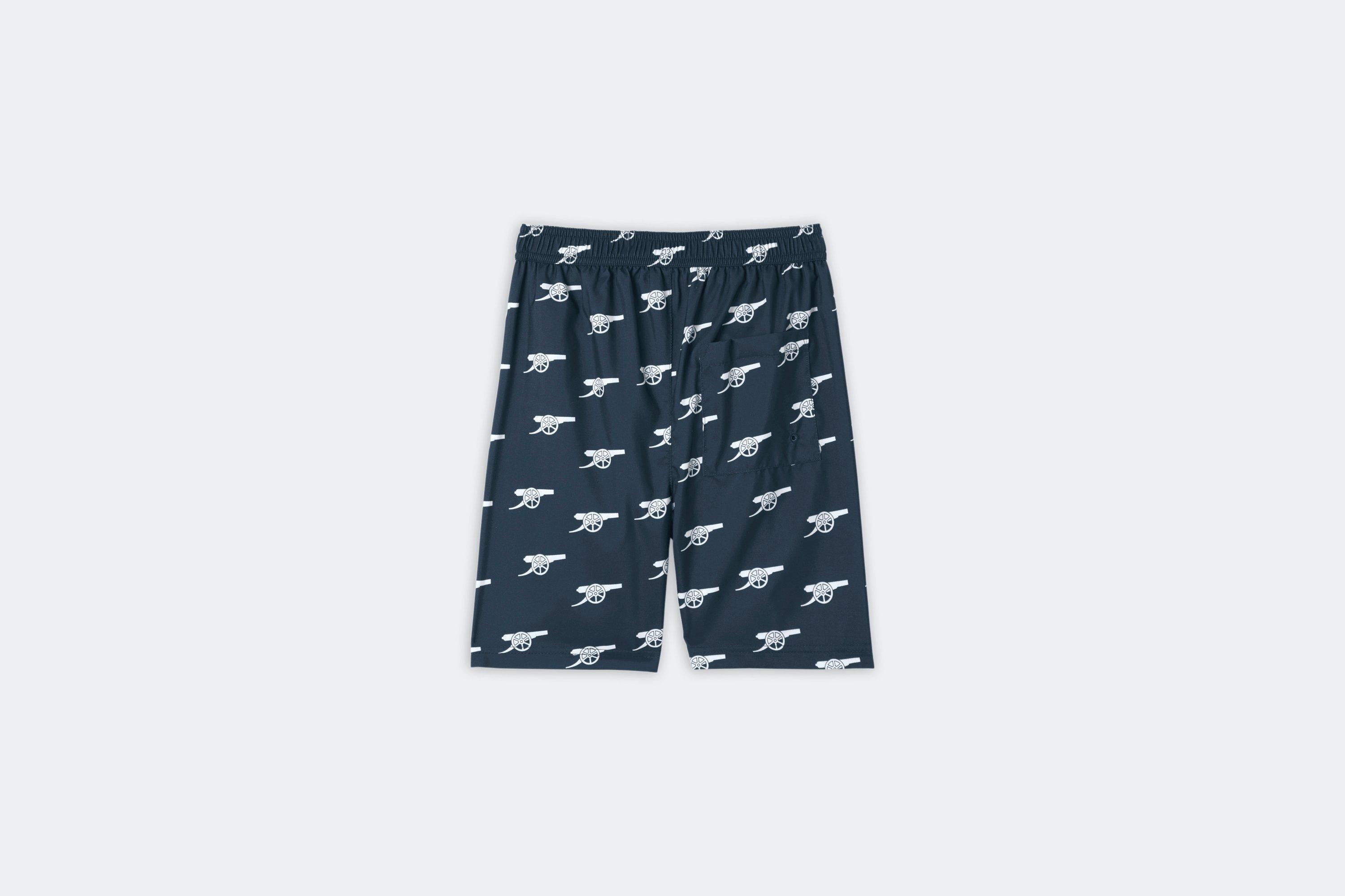 Arsenal Boys Navy Cannon Print Swim Shorts