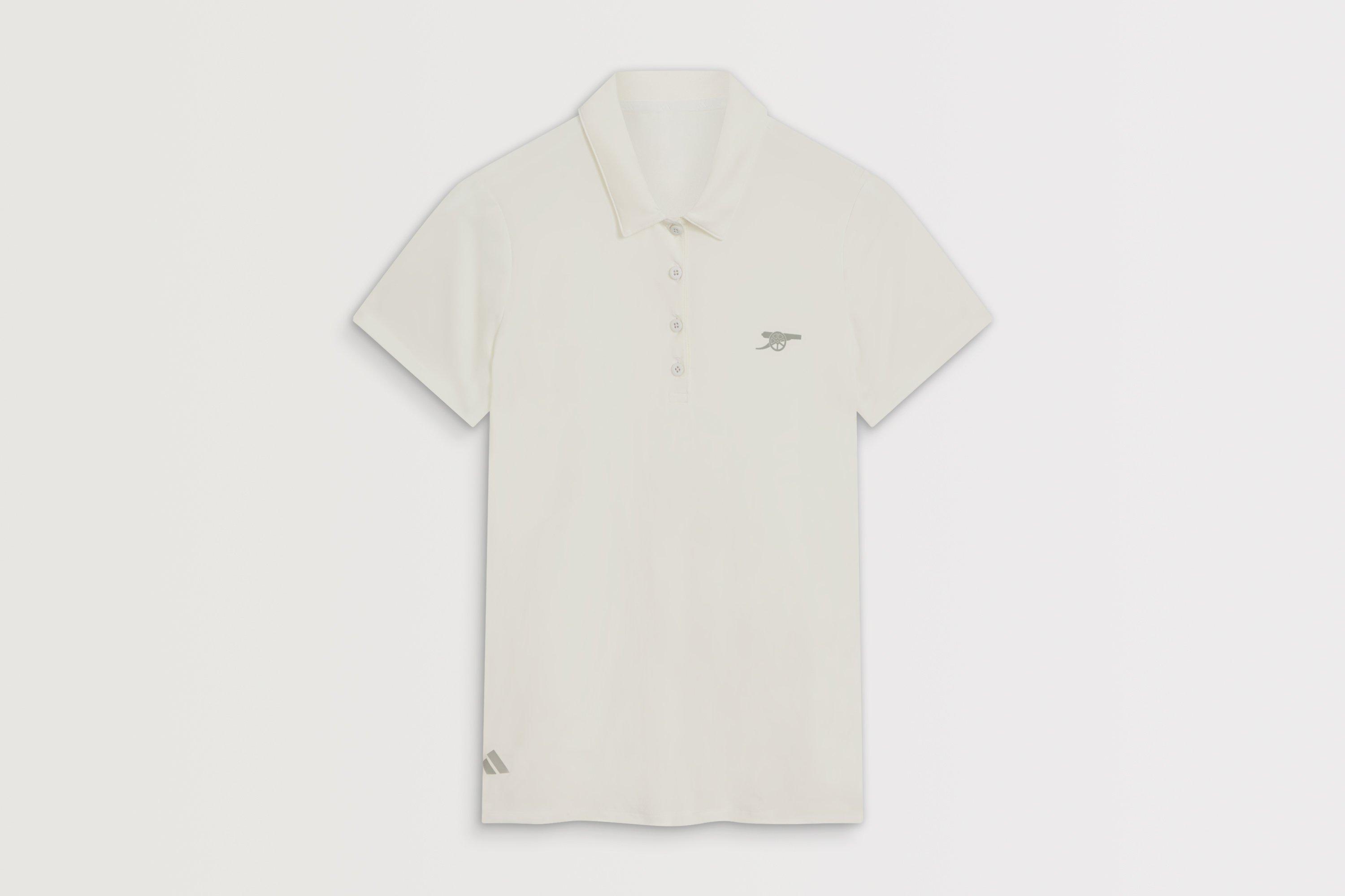 Arsenal adidas Womens Golf White Polo Shirt