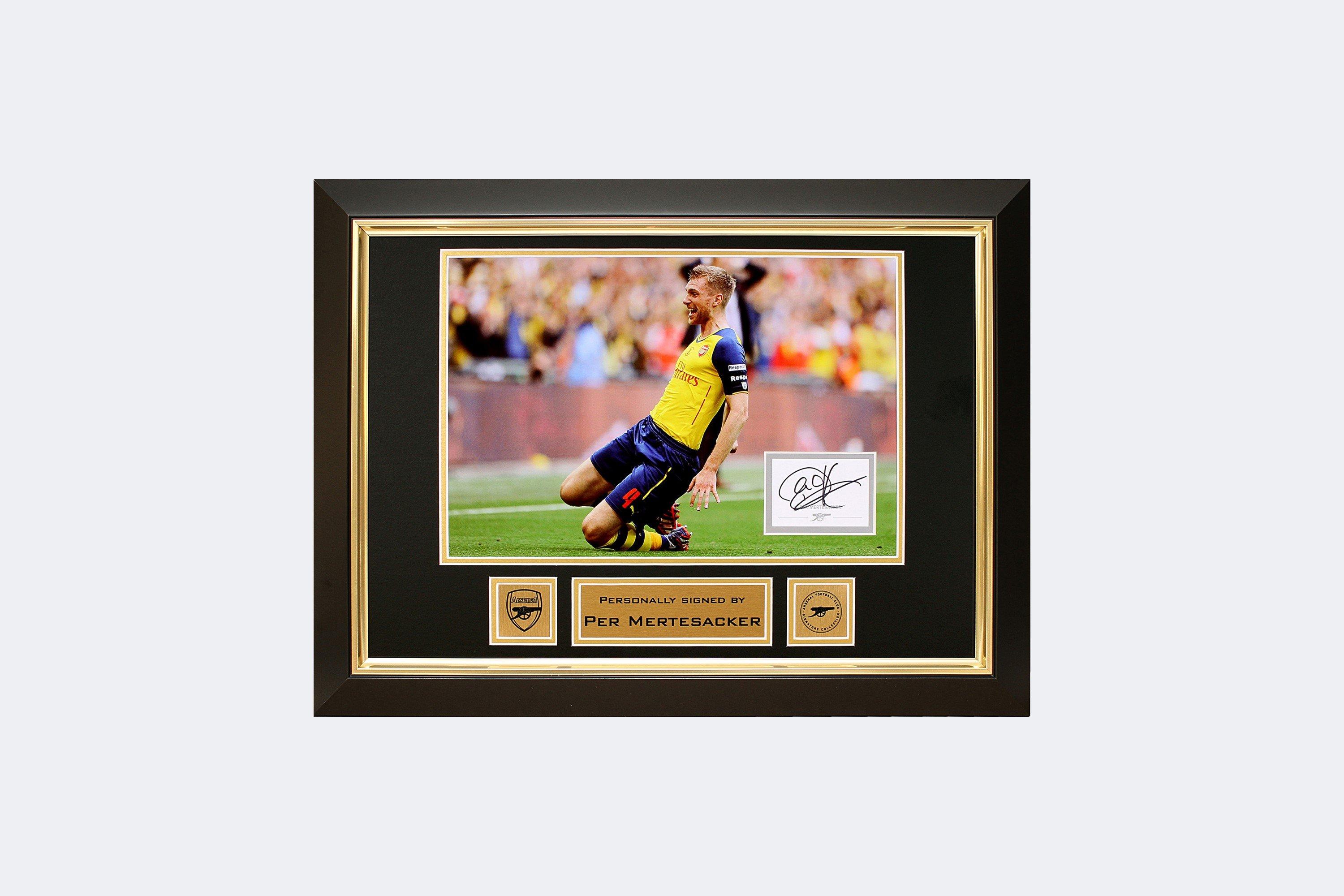 Arsenal Per Mertesacker Framed Signed Print