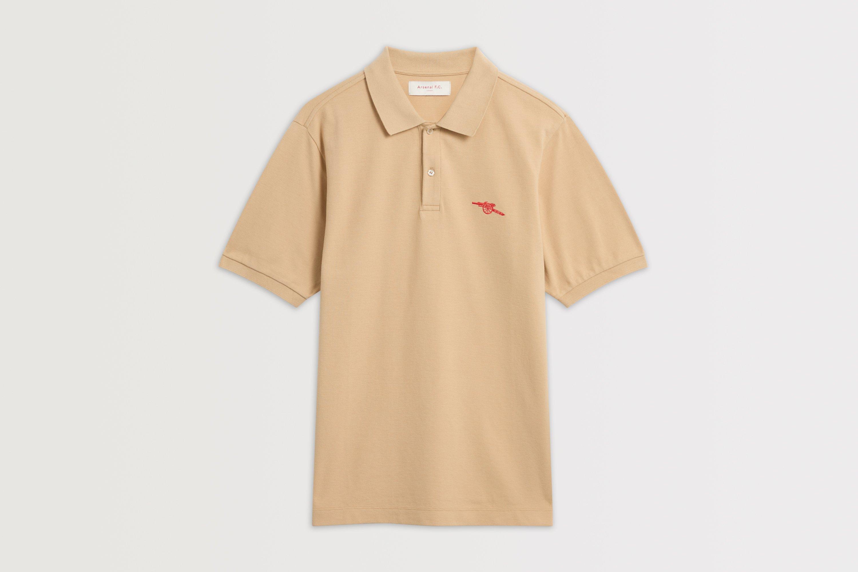 Arsenal Cannon Polo Shirt in Beige