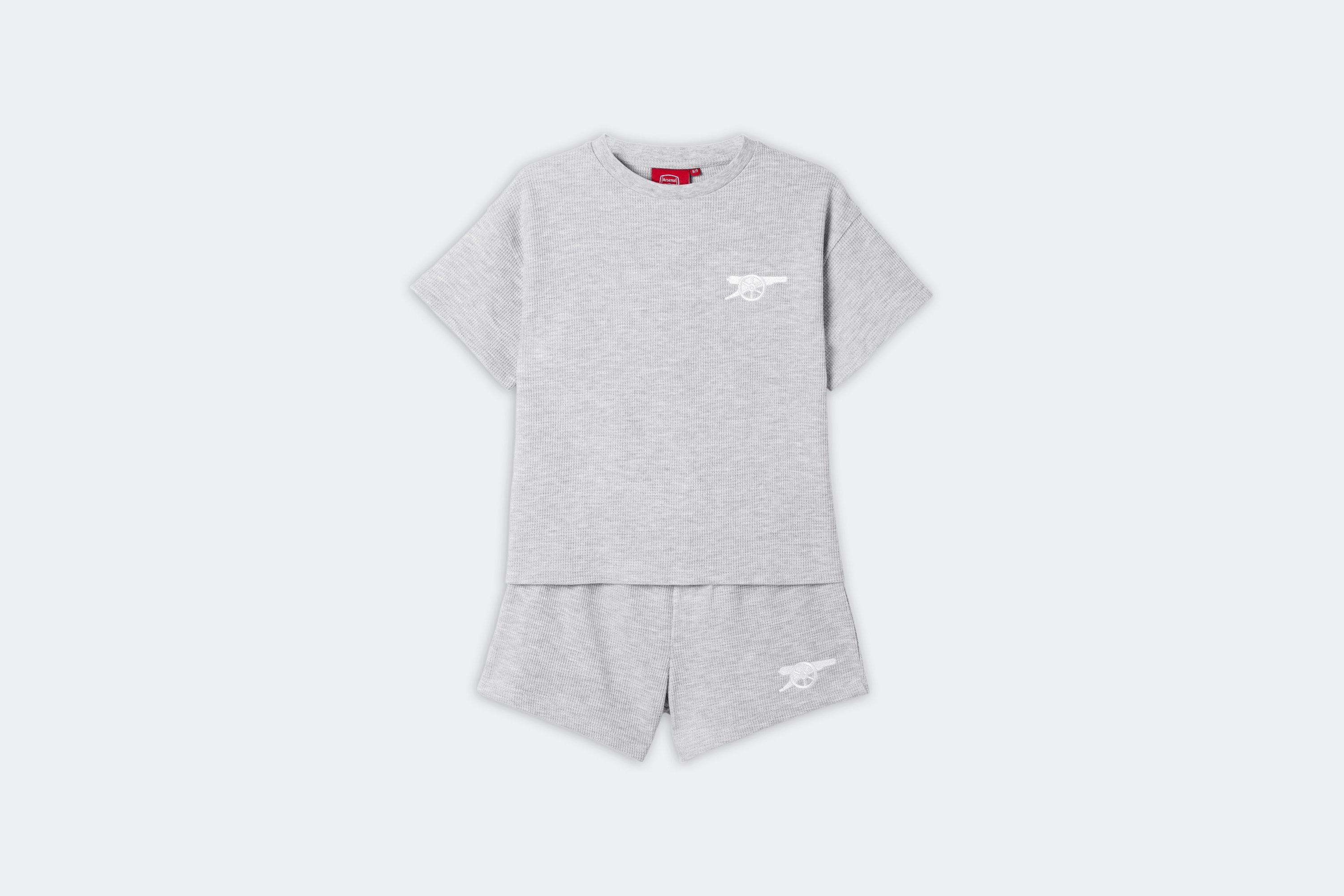 Arsenal Girls Grey Cannon Pyjamas