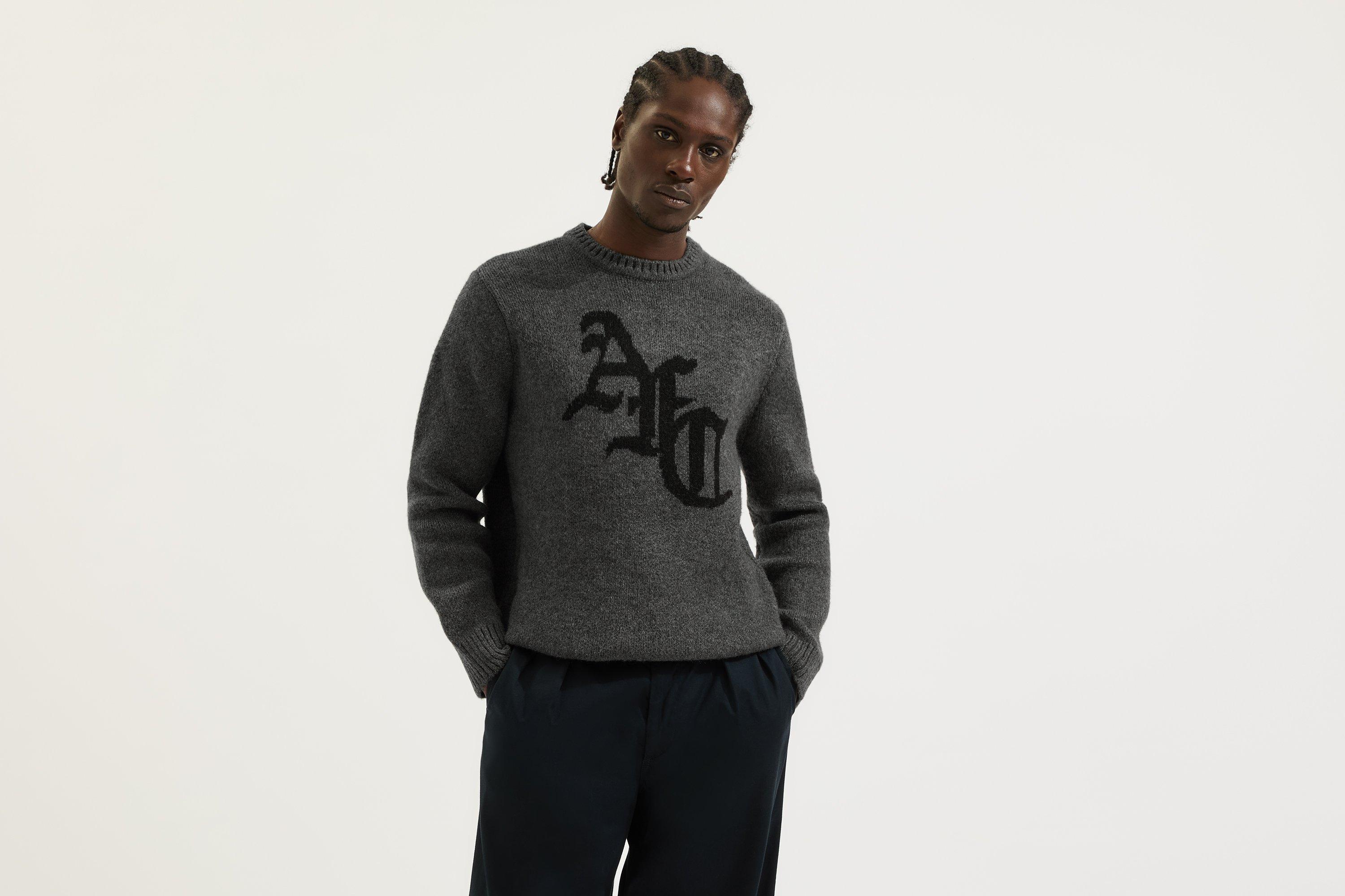Arsenal Classics Unisex Grey Gillespie Knitted Jumper