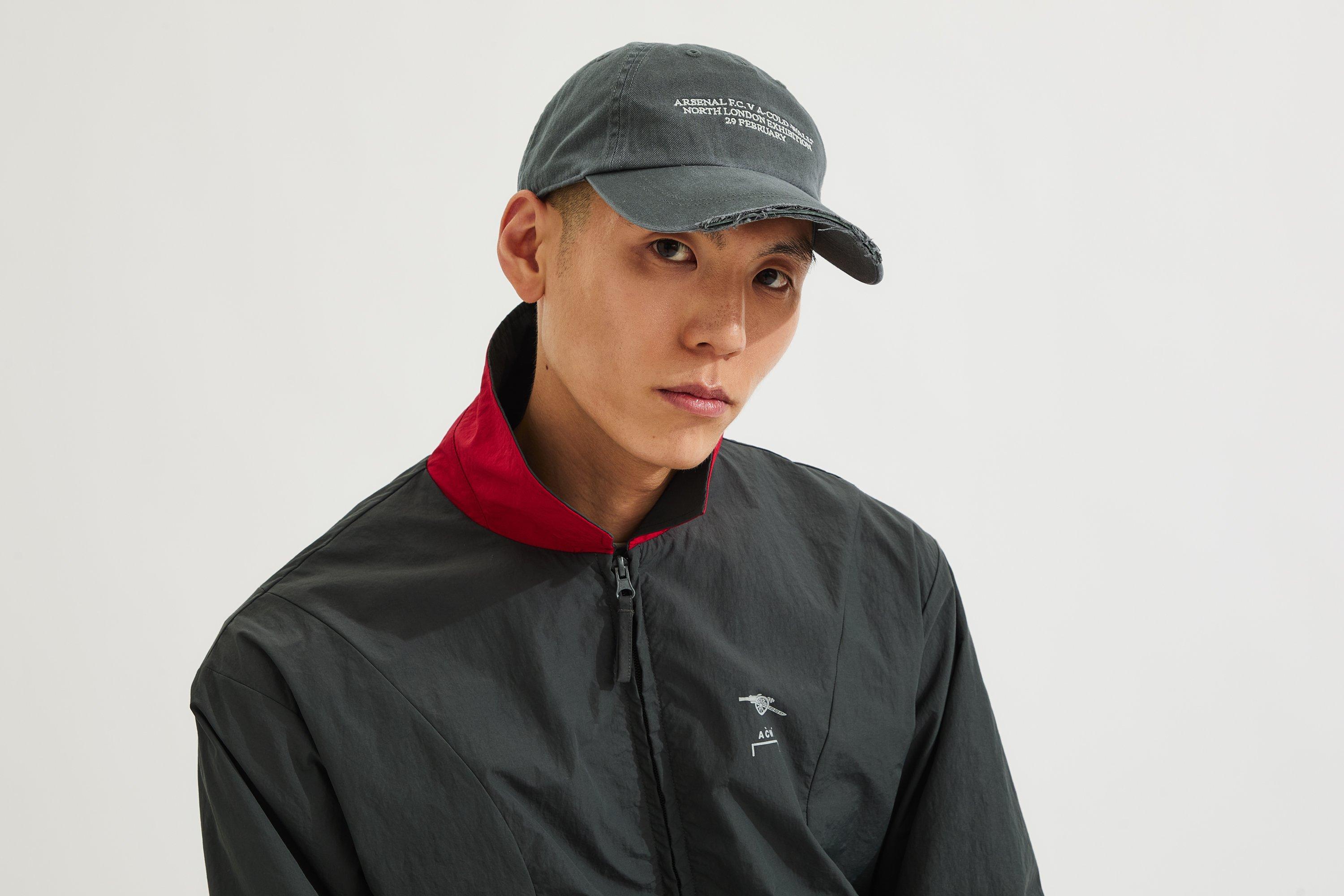 Arsenal x A-COLD-WALL* 47 Avenell Grey Distressed Cap