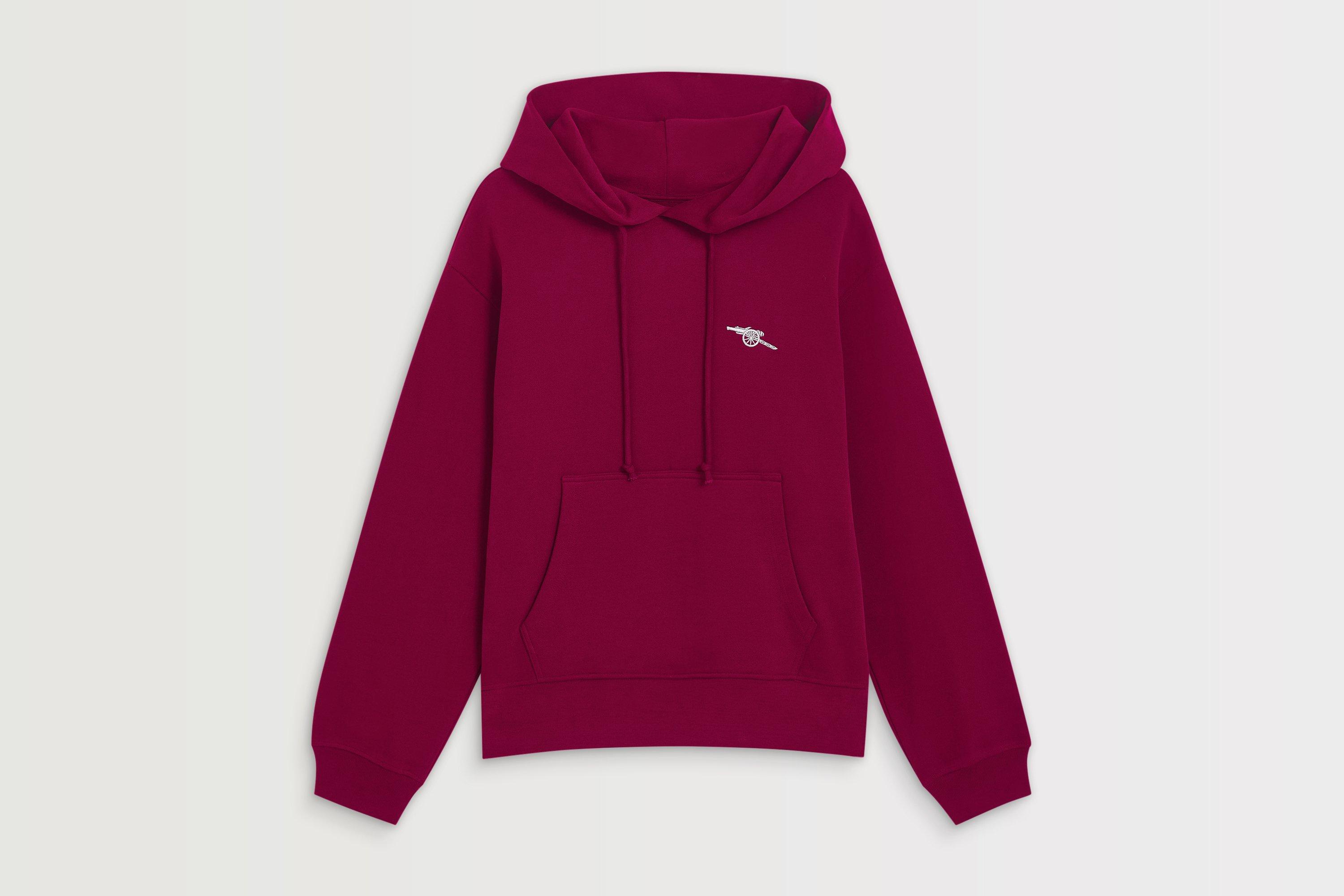 Arsenal Womens Essentials Burgundy Cannon Hoodie