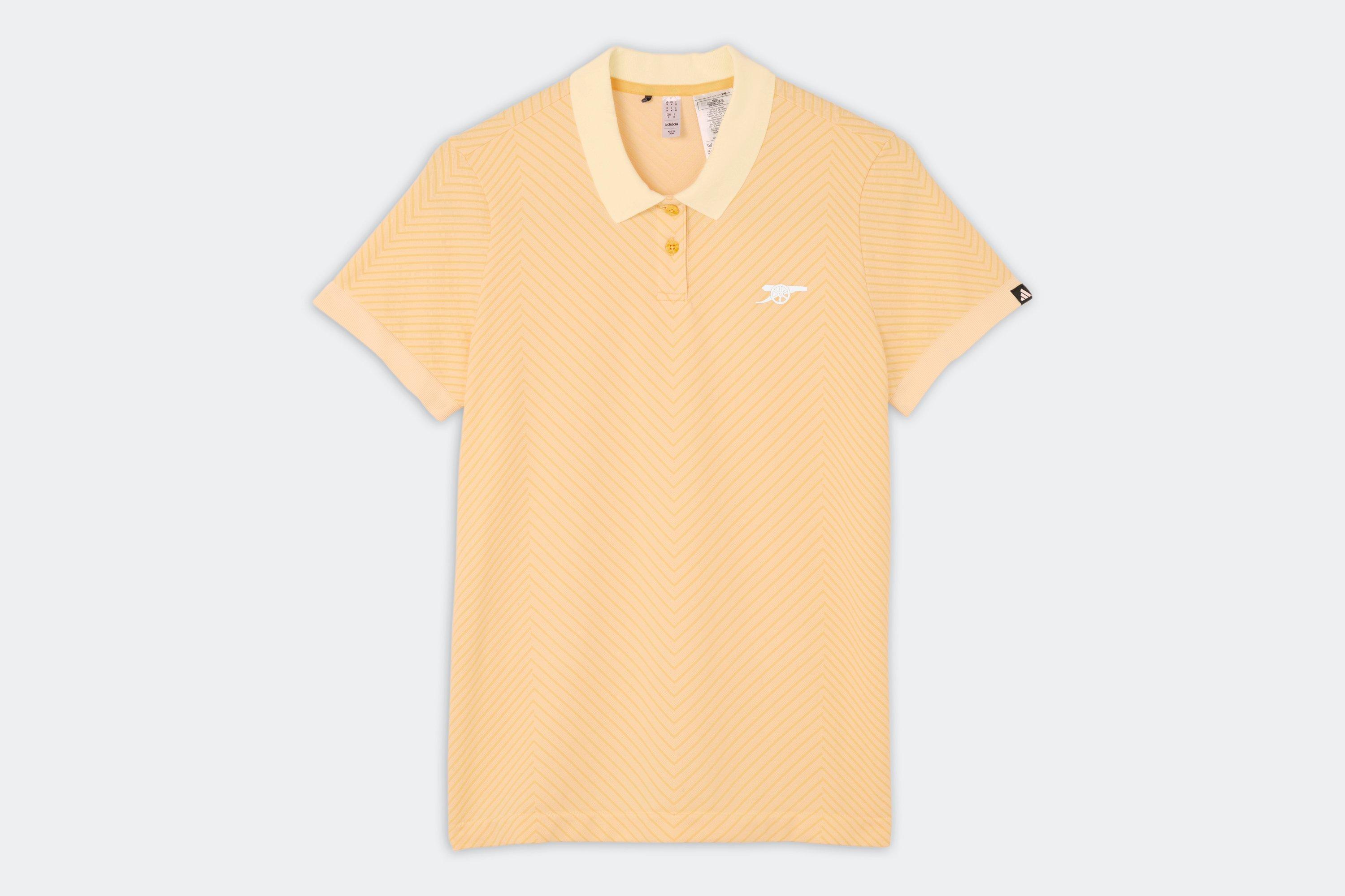 Arsenal adidas Womens Golf Tour Yellow Polo Shirt