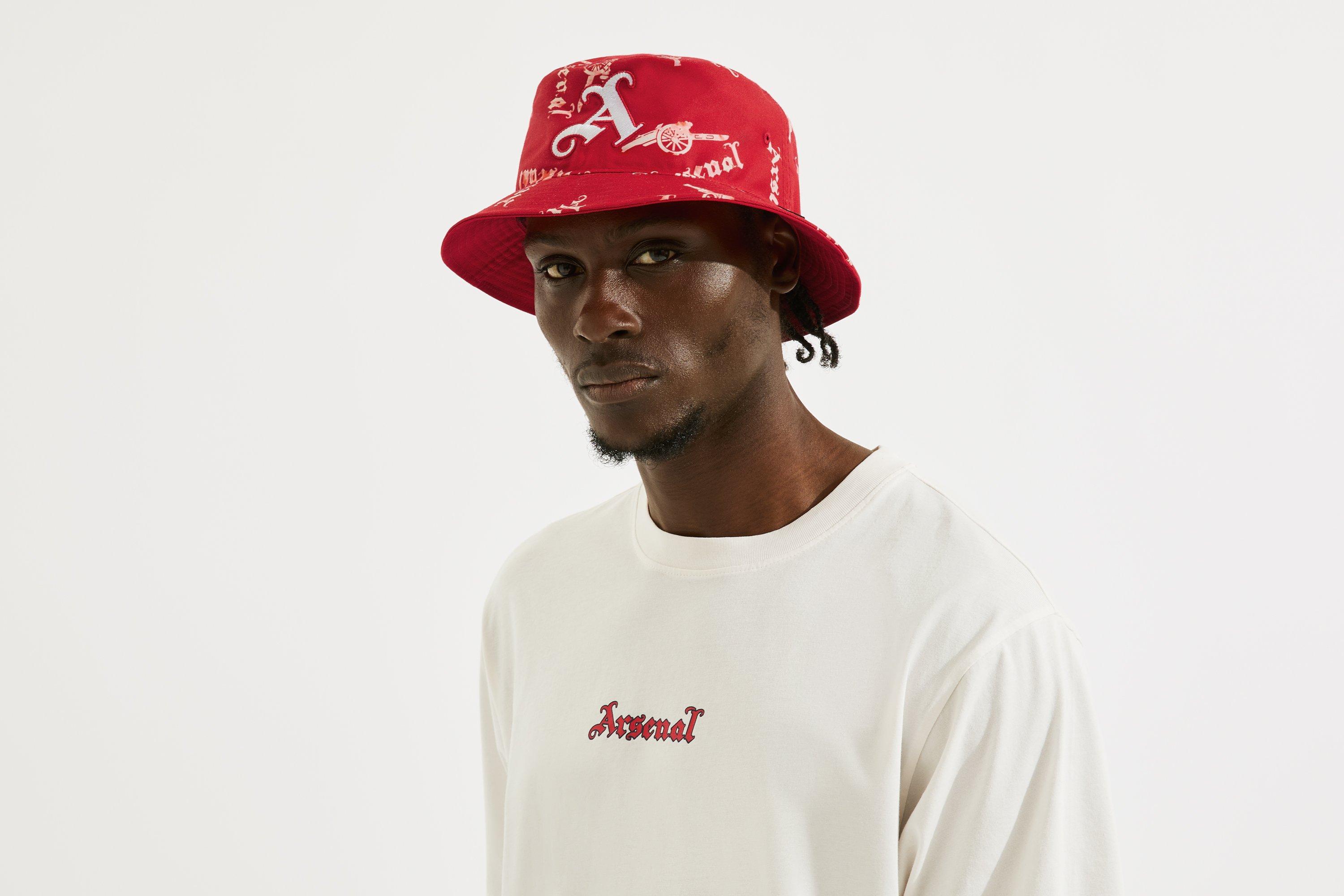 Arsenal 47 Gothic Text Bucket Hat