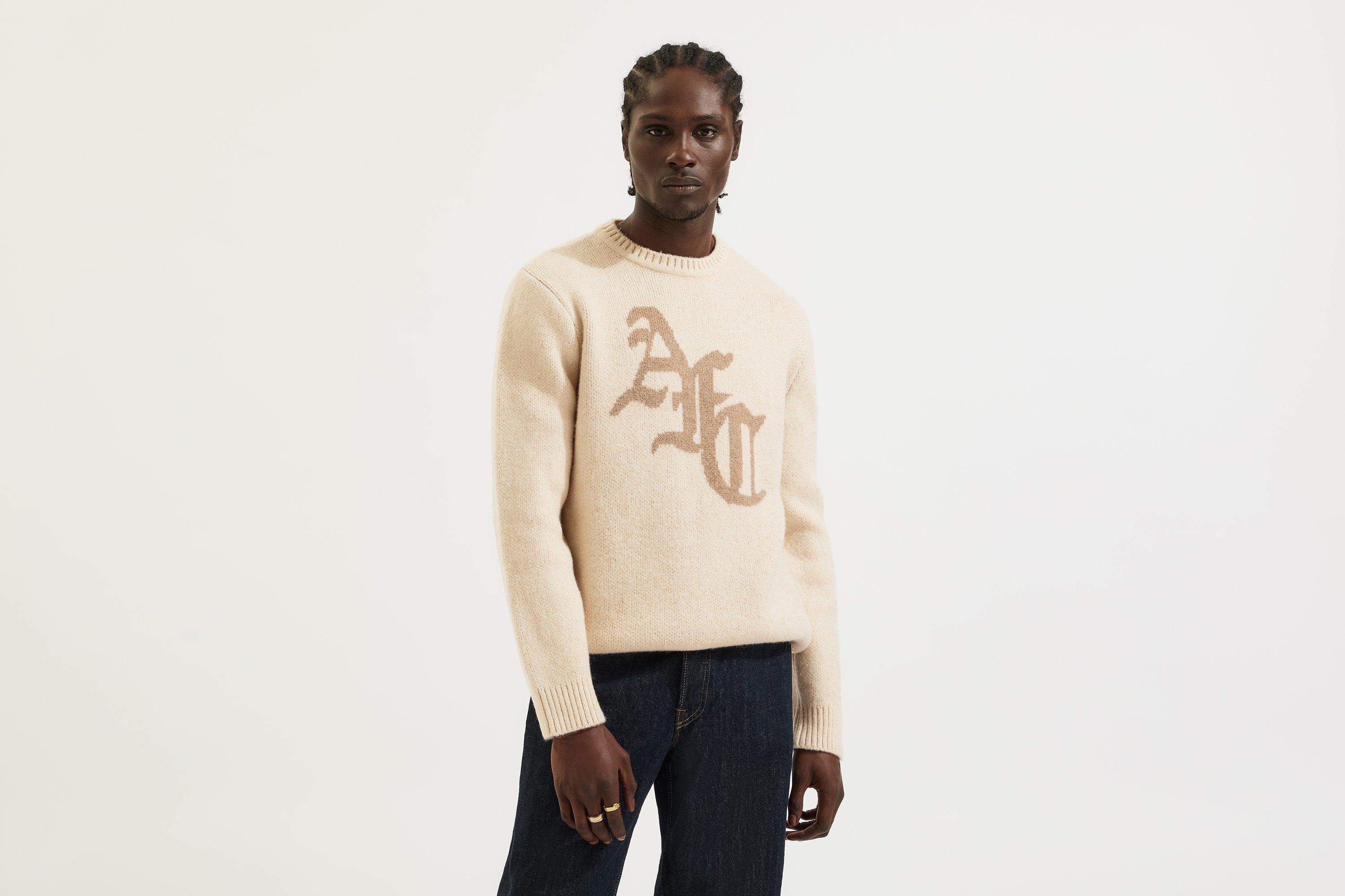 Arsenal Classics Unisex Beige Gillespie Knitted Jumper