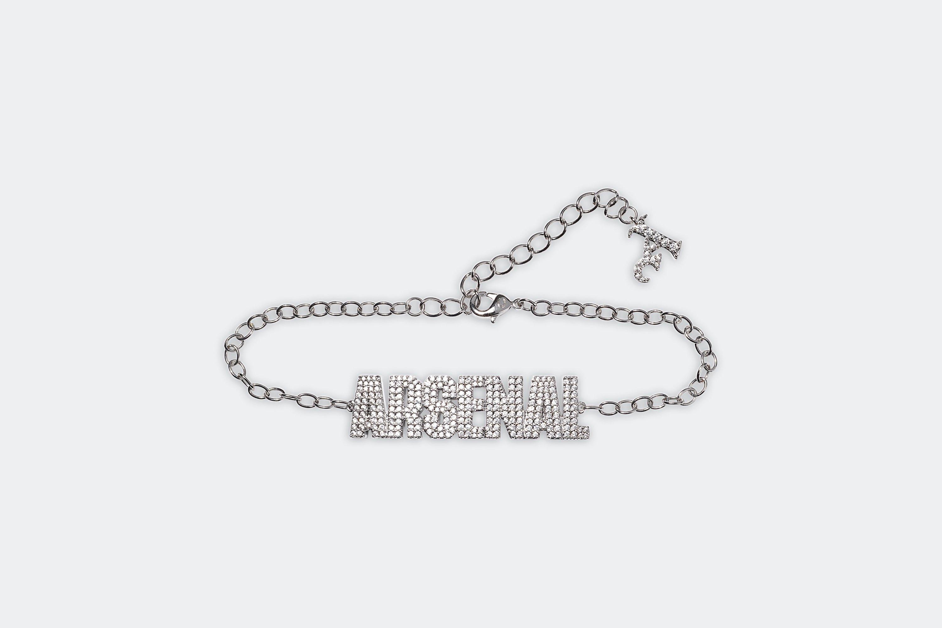 Arsenal Cubic Zirconia Text Bracelet