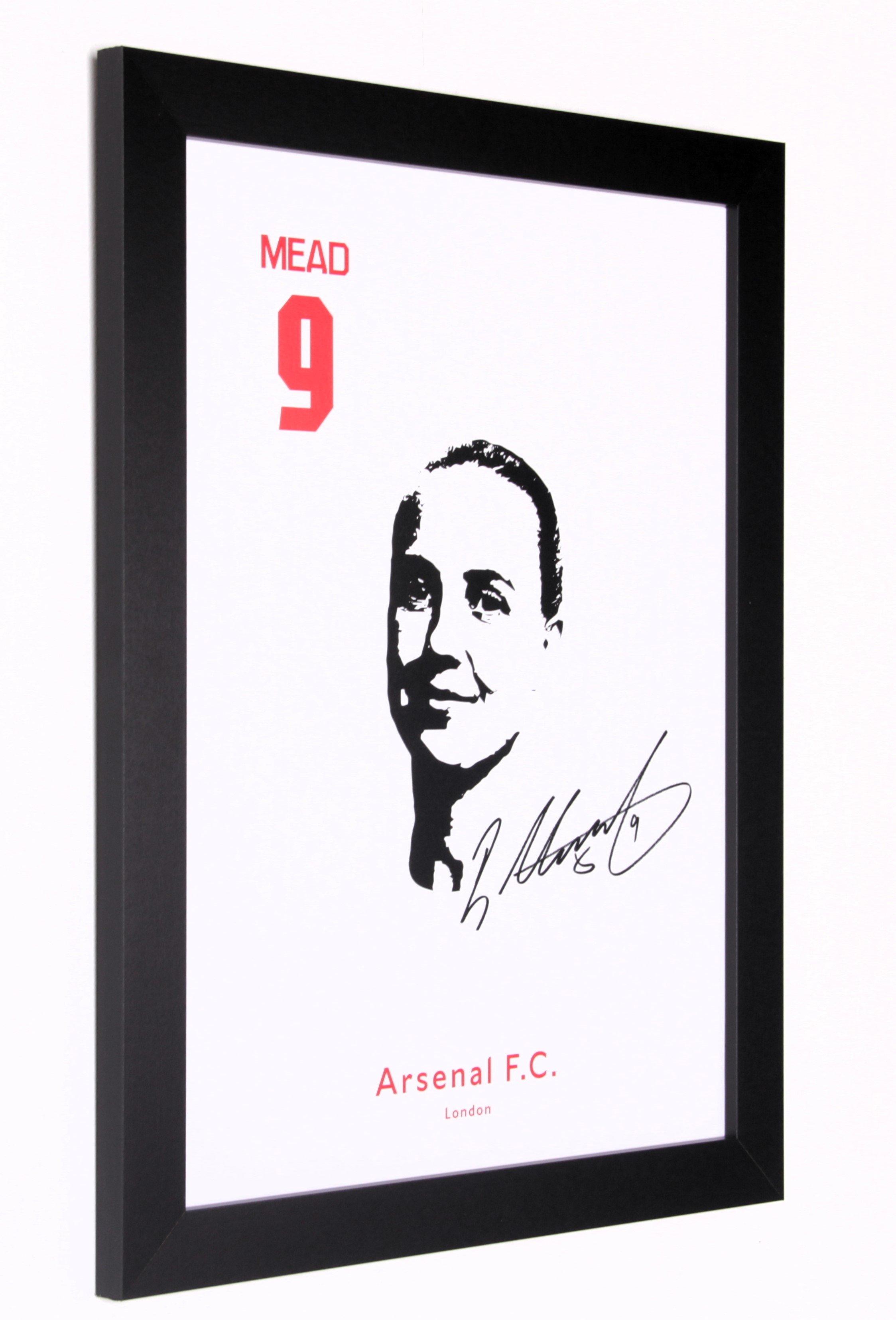 Arsenal Framed Digital Signed Headshot MEAD