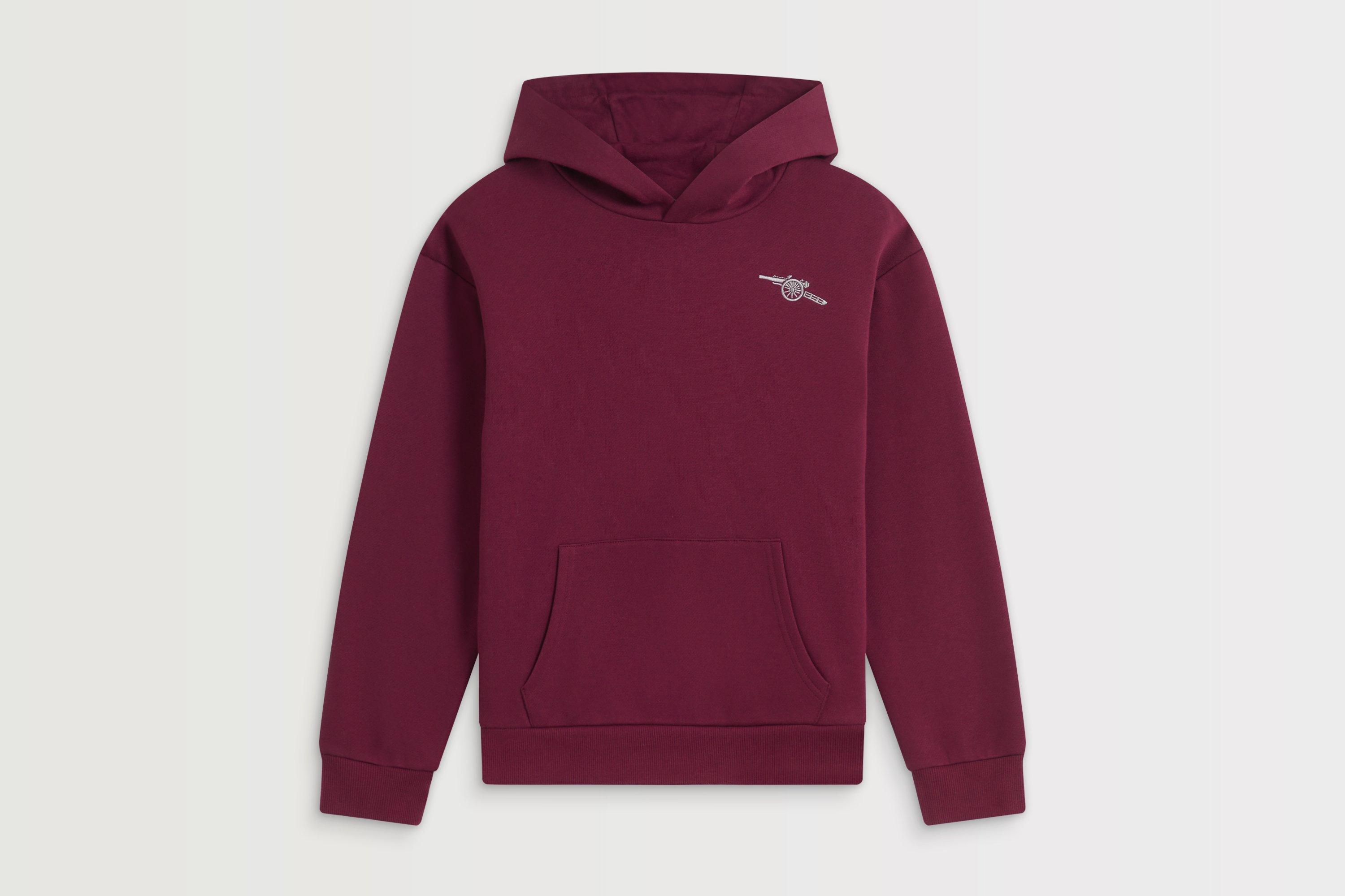 Arsenal Kids Burgundy Cannon Hoodie