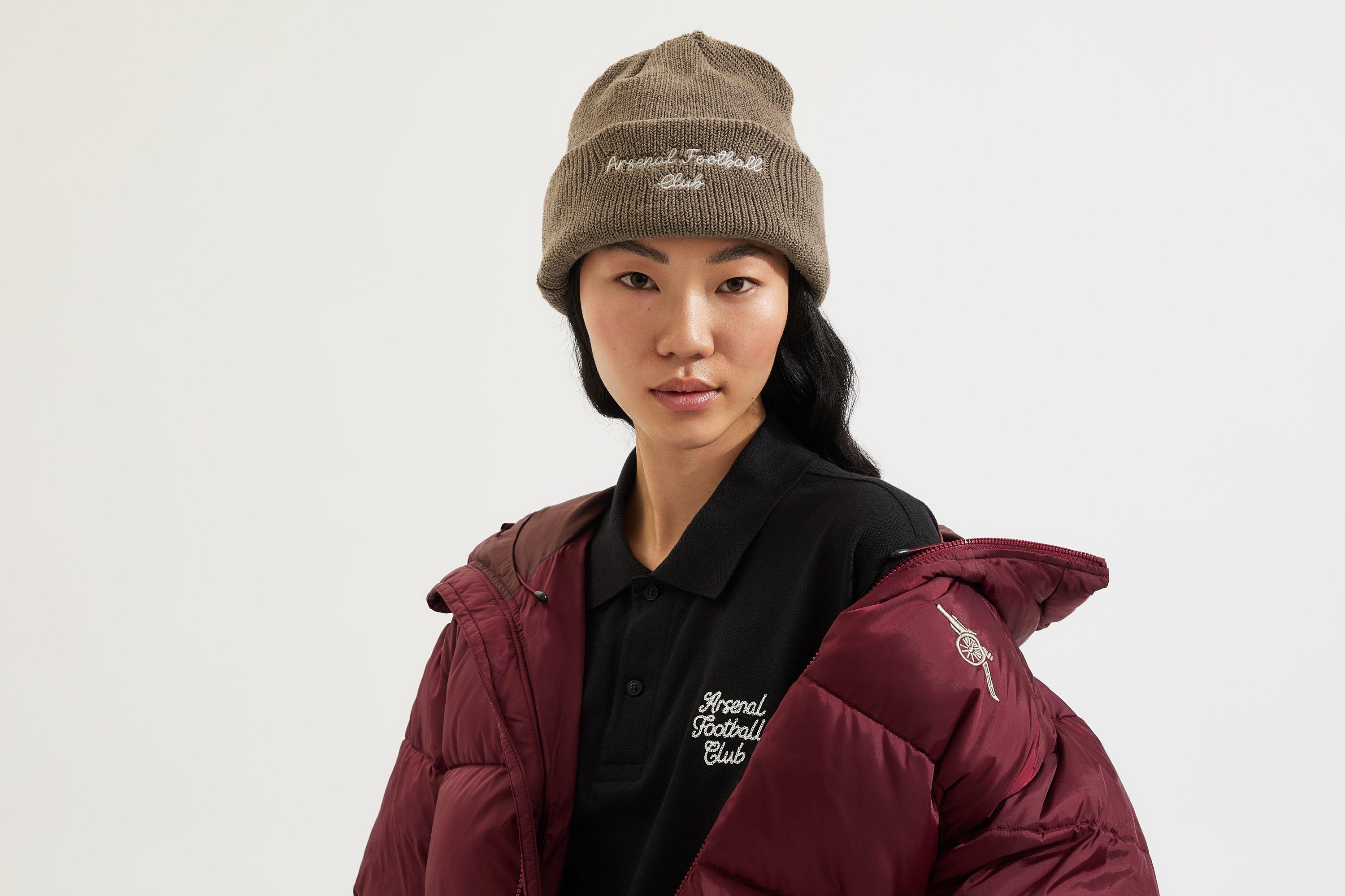 Arsenal 47 Beige Script Beanie