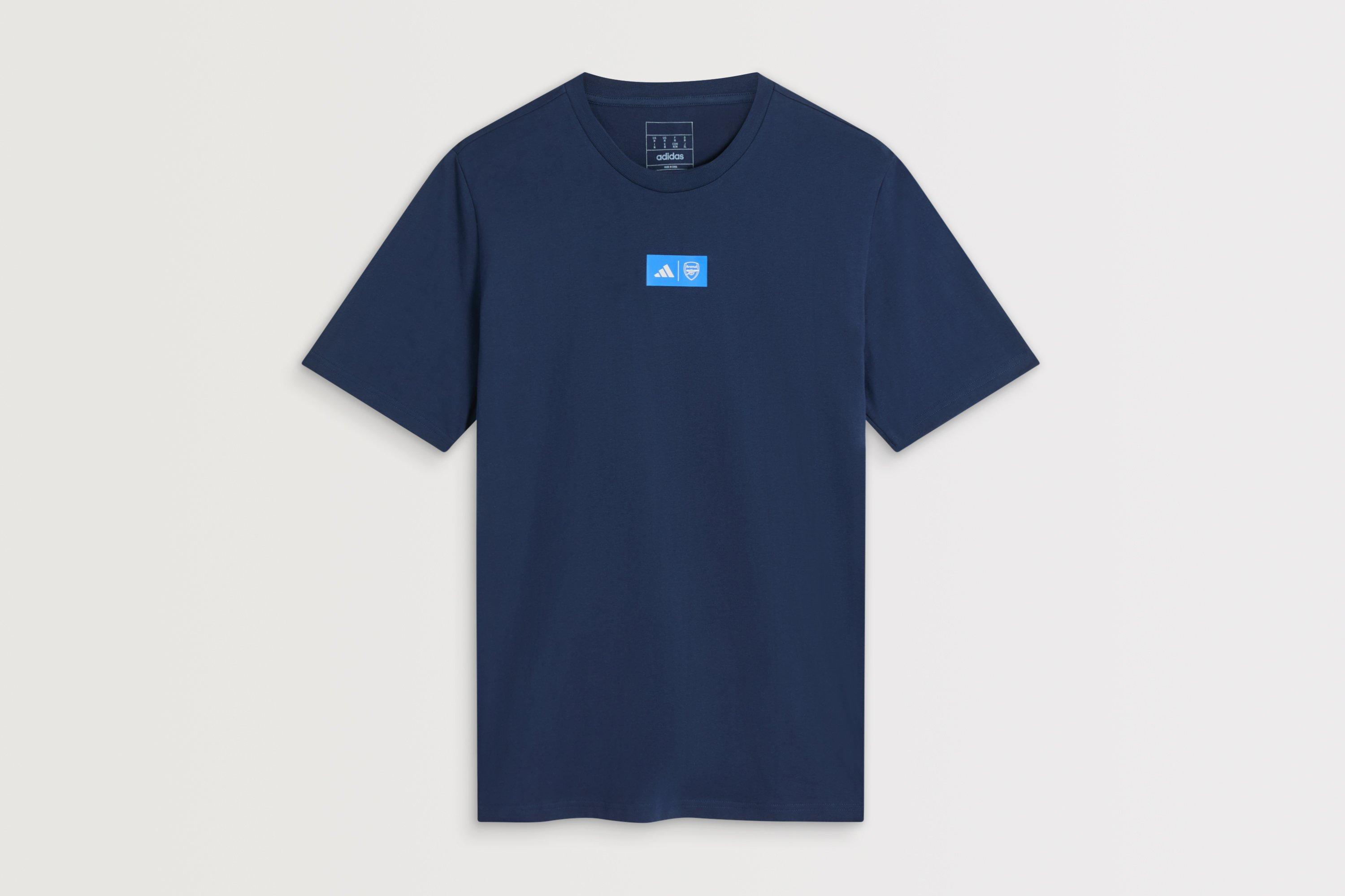 Arsenal adidas 25/26 Blue Seasonal Graphic T-Shirt