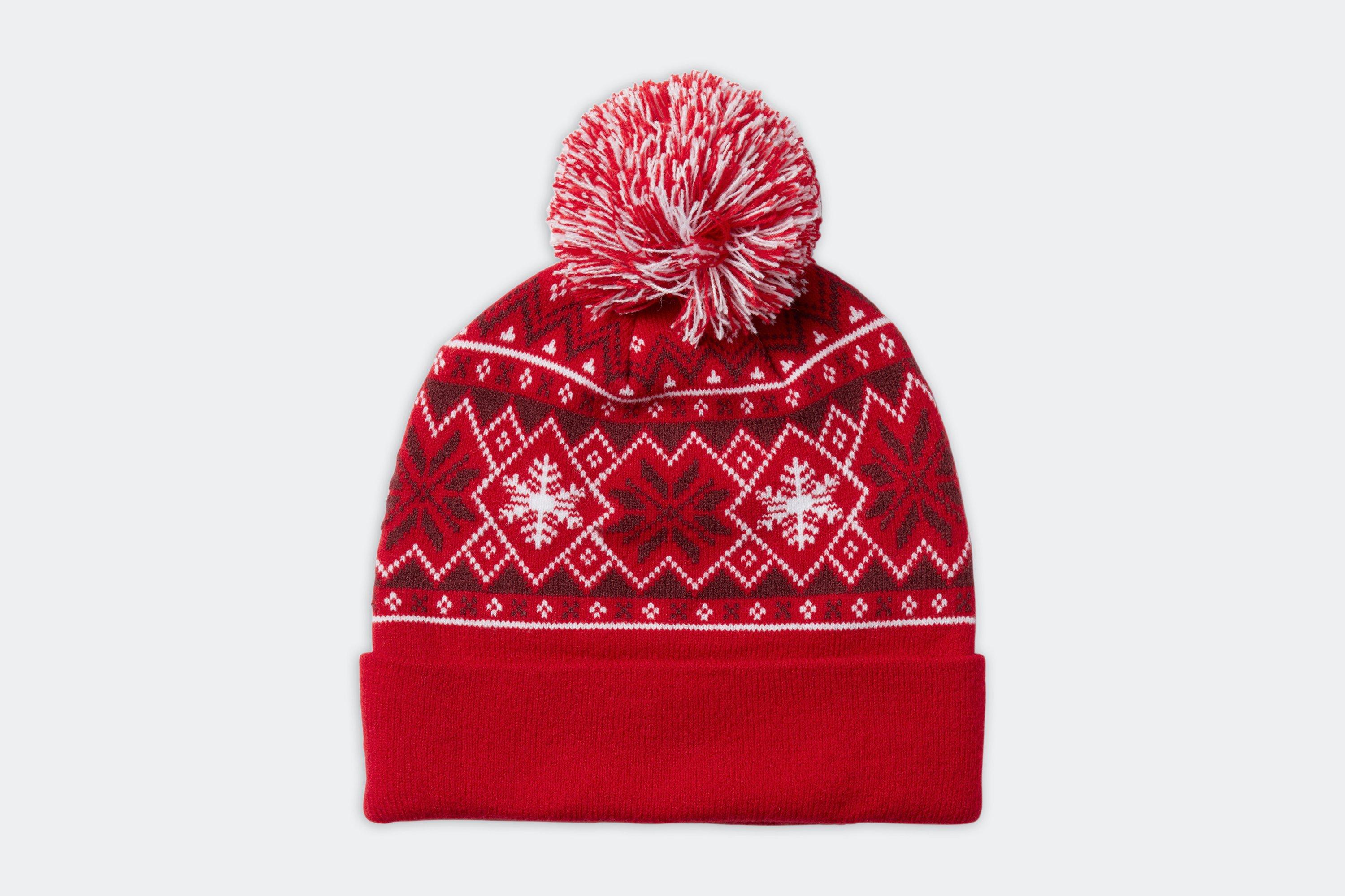 Arsenal Fairisle Bobble Hat