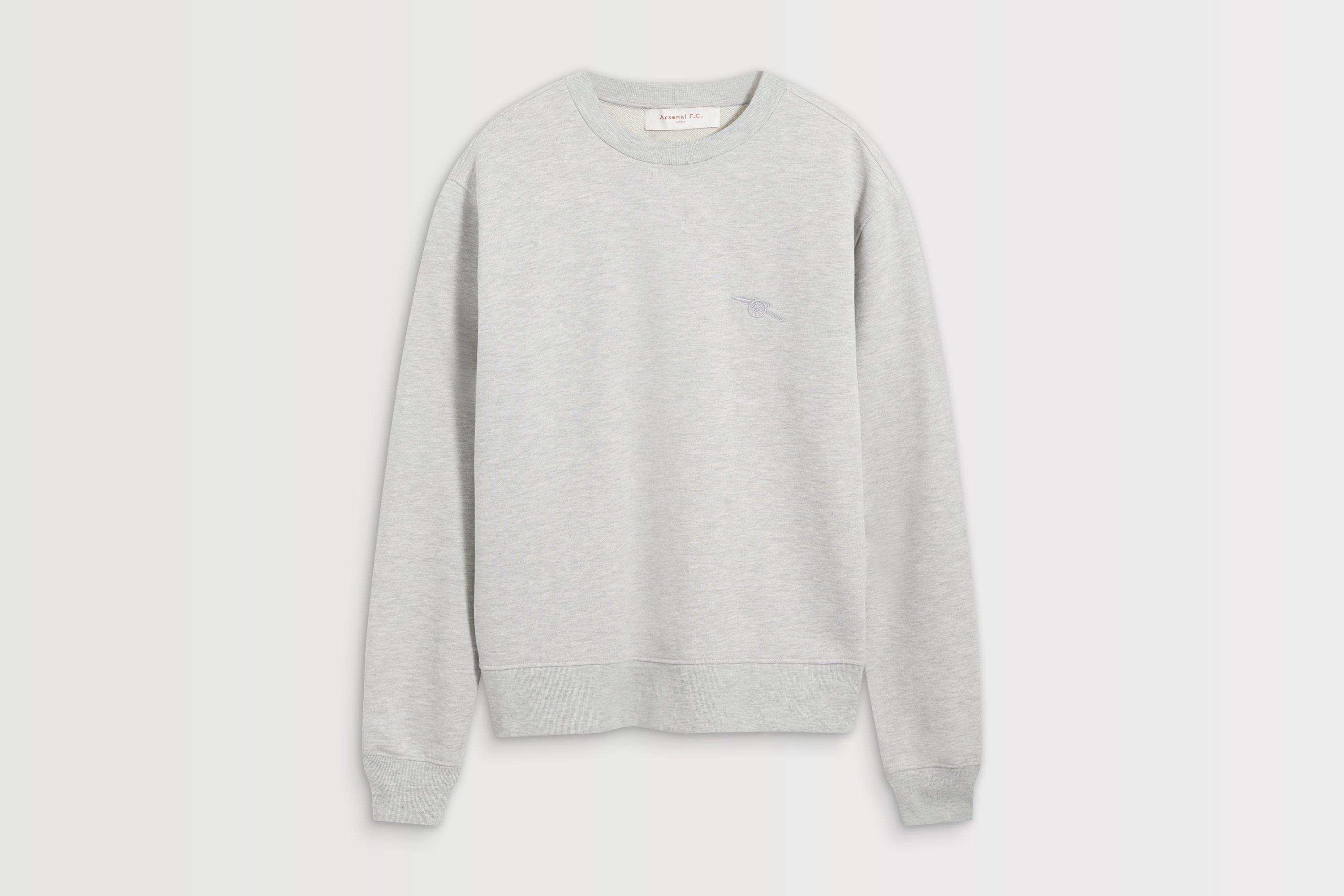 Arsenal Essentials Grey Cannon Sweatshirt