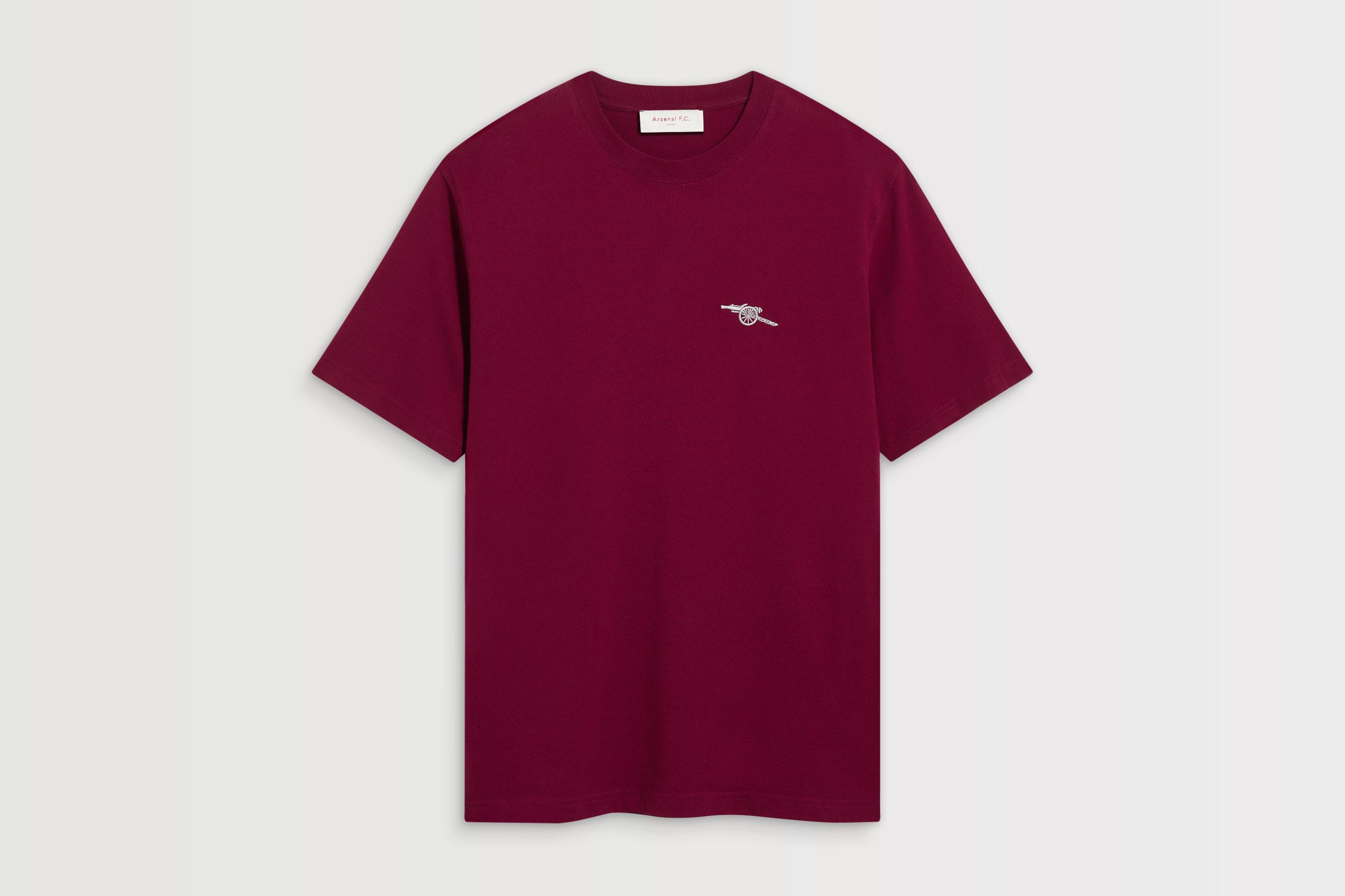 Arsenal Essentials Burgundy Cannon T-Shirt