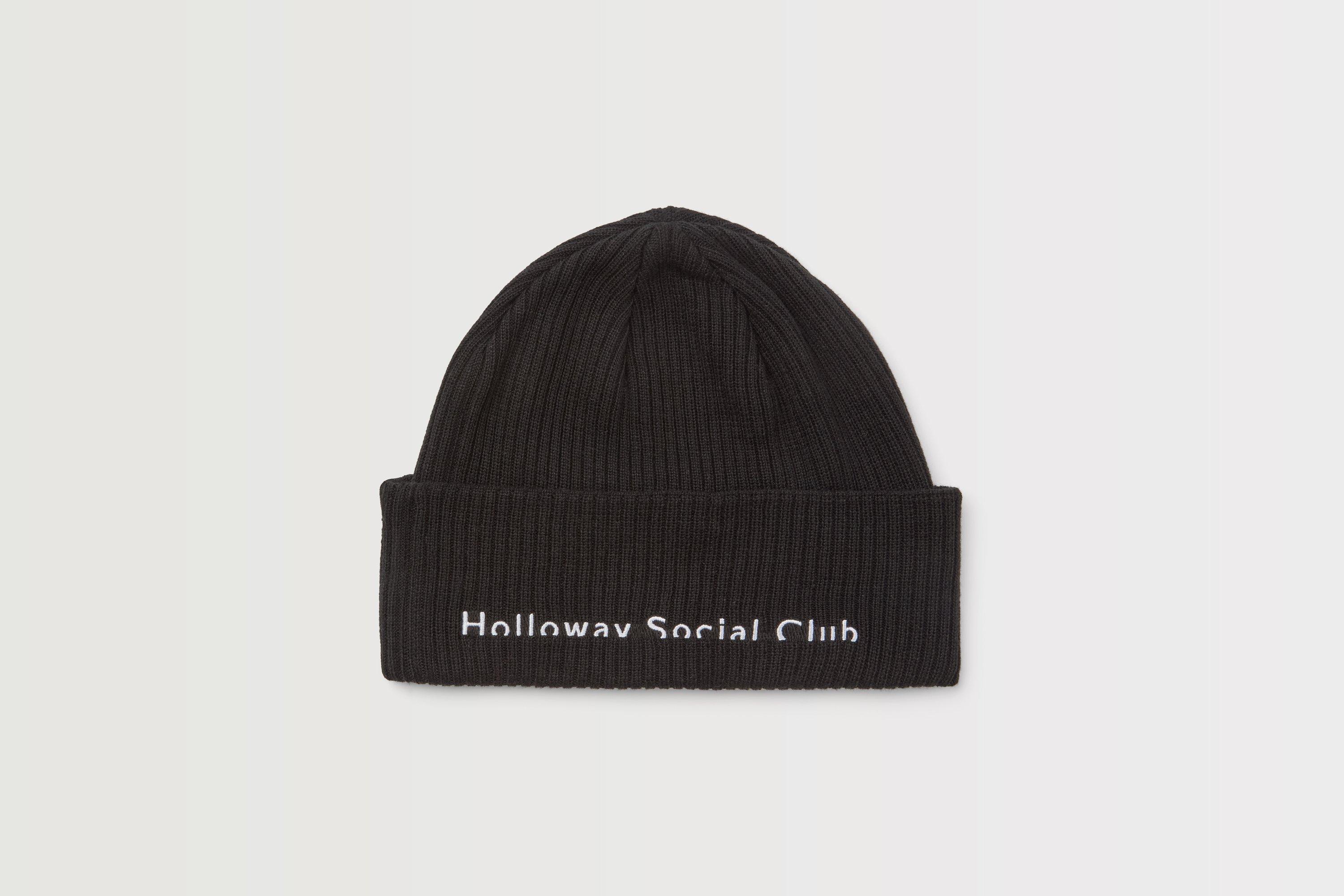 Arsenal Holloway Social Club Ribbed Cuff Black Beanie