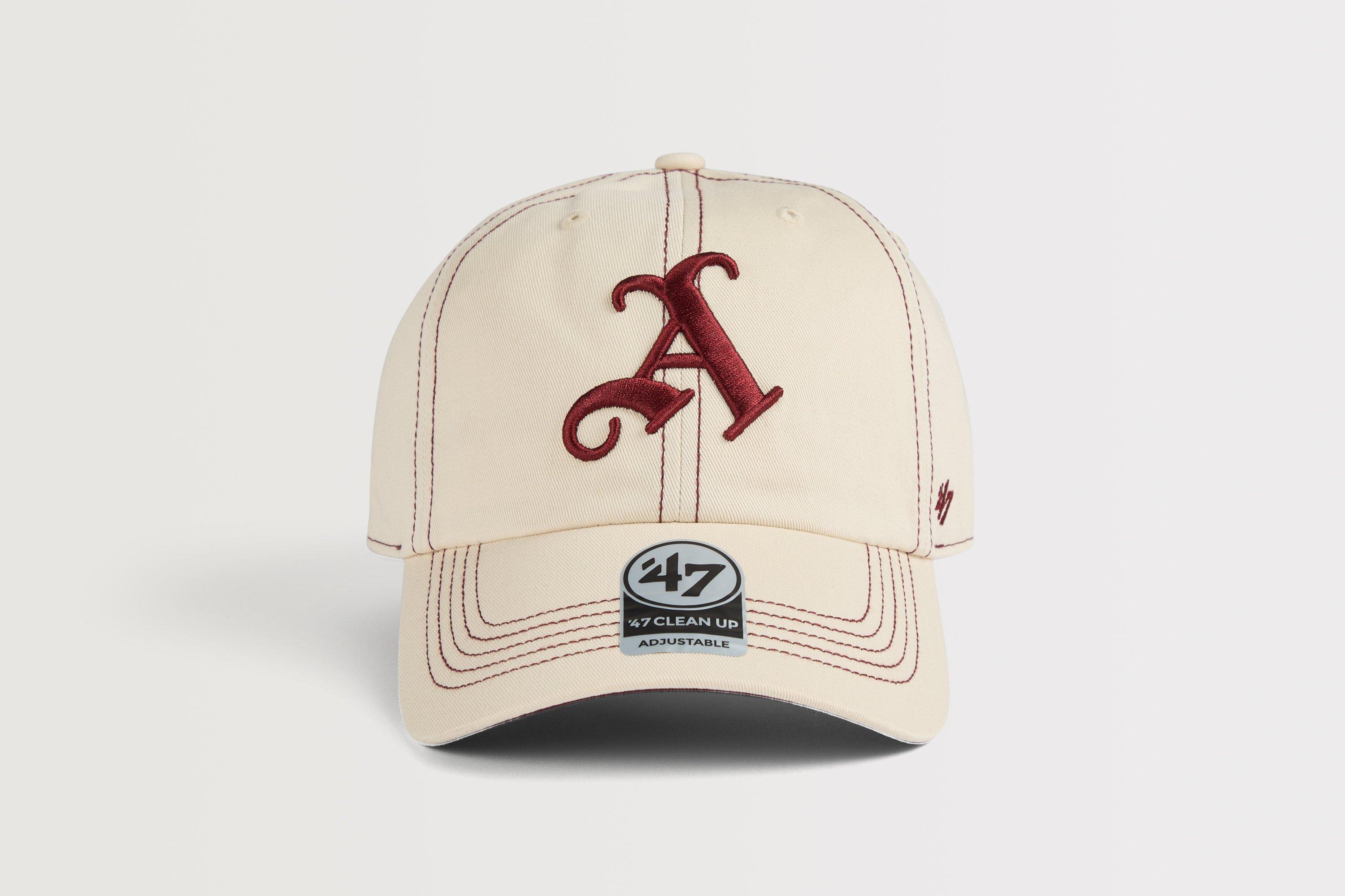 Arsenal 47 Beige Gothic A Contrast Stitch Cap