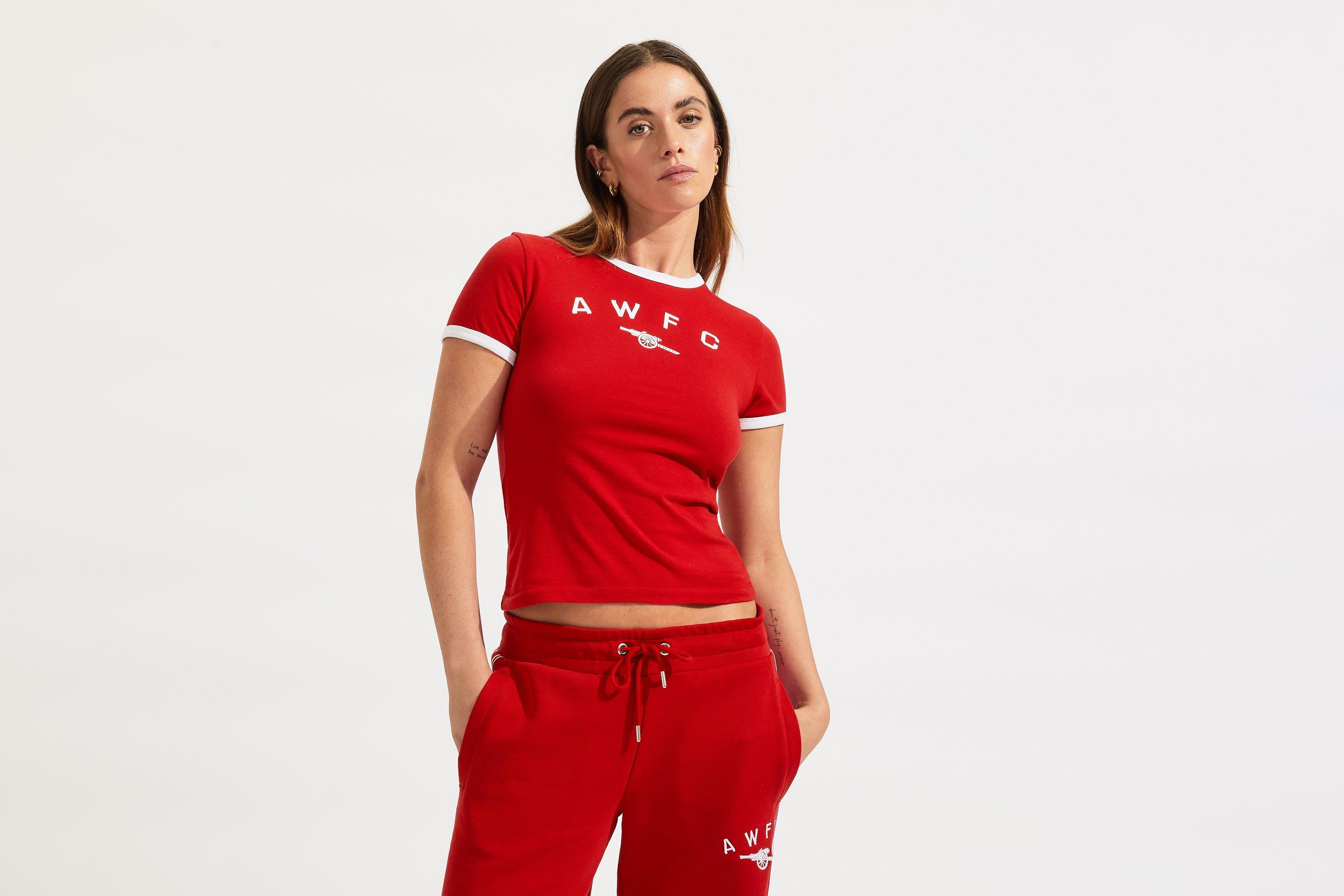 Arsenal AWFC Womens Red Baby Tee