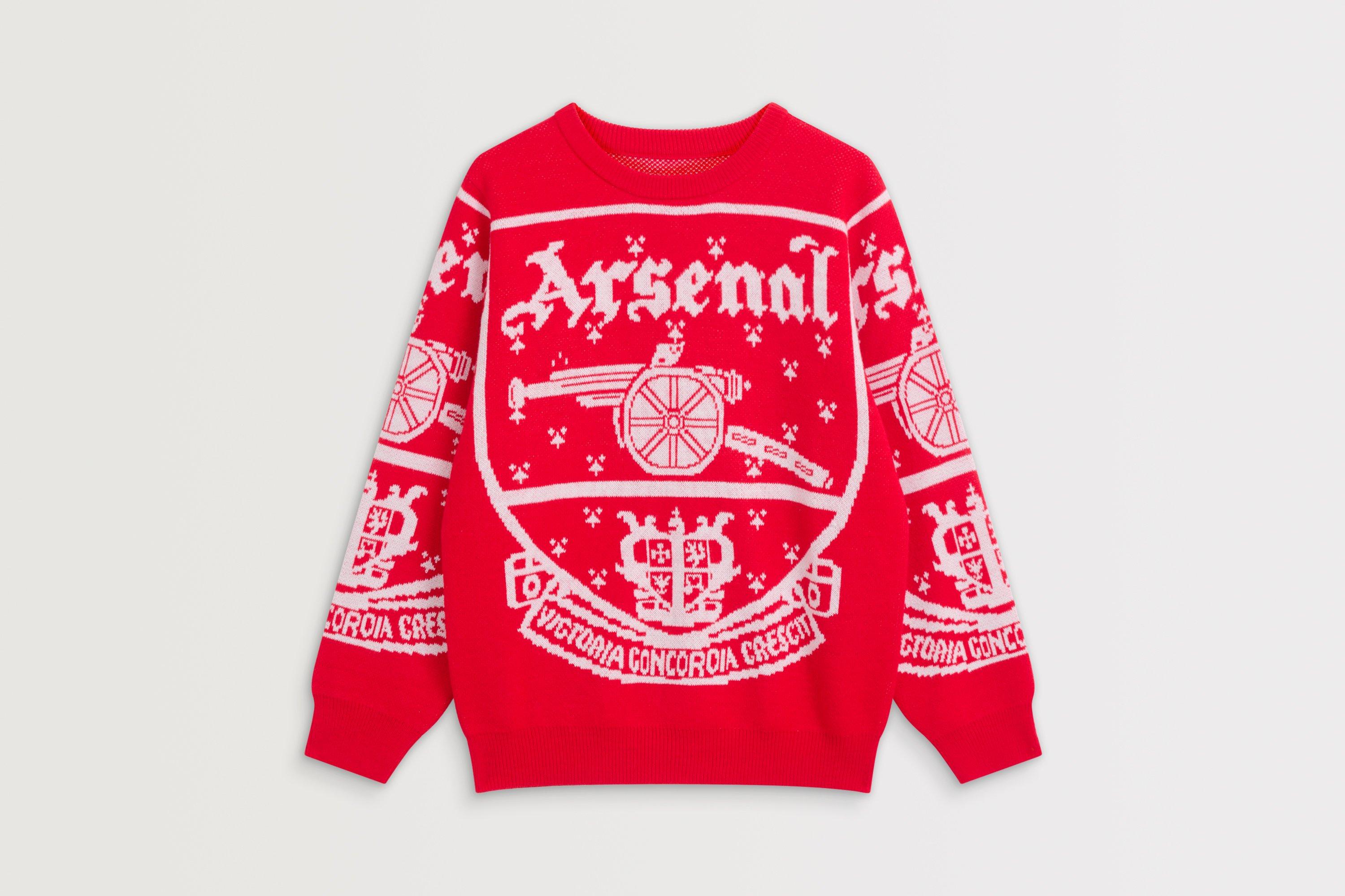 Arsenal Kids Crest Christmas Jumper
