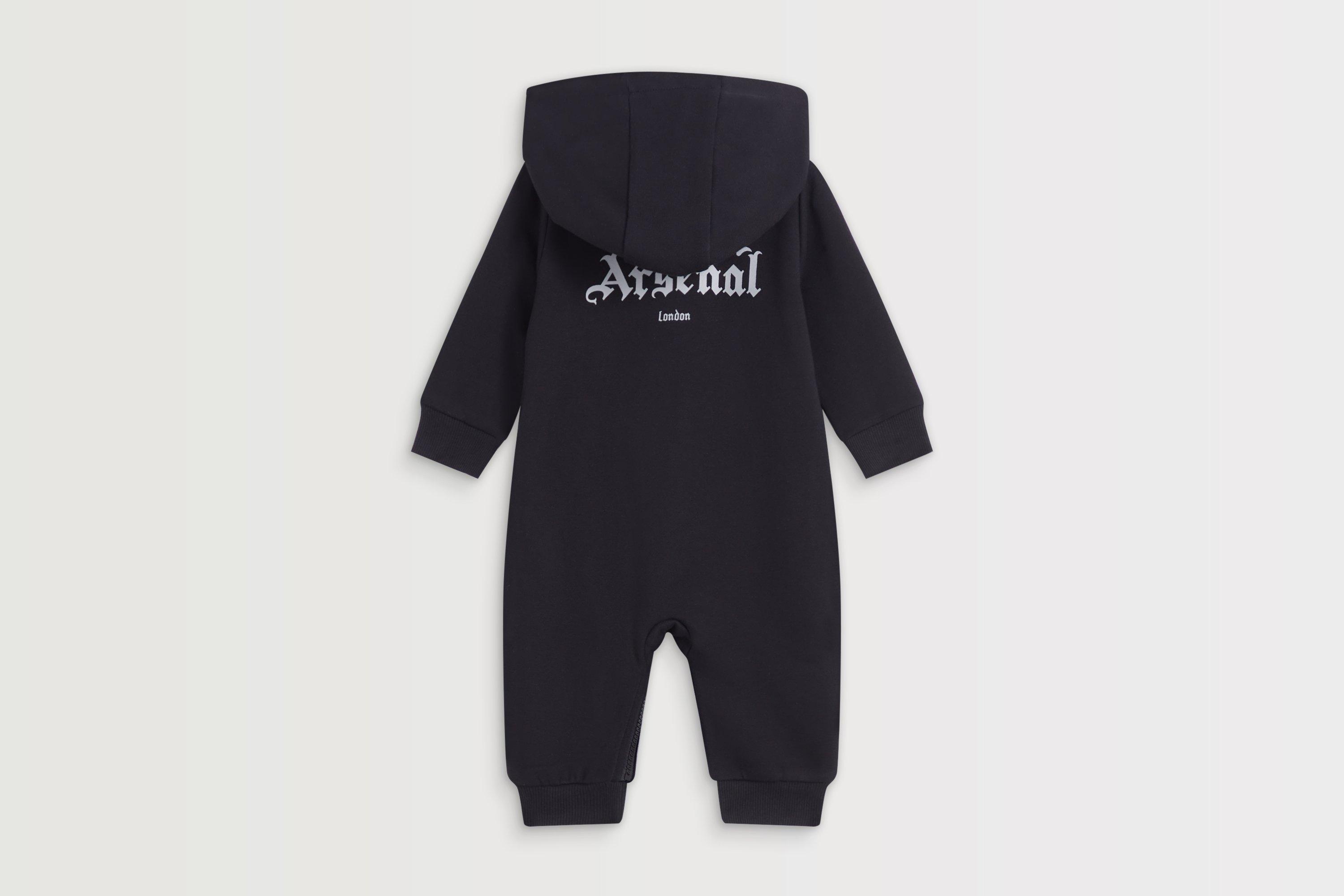Arsenal Baby Black Concordia Hooded Onesie