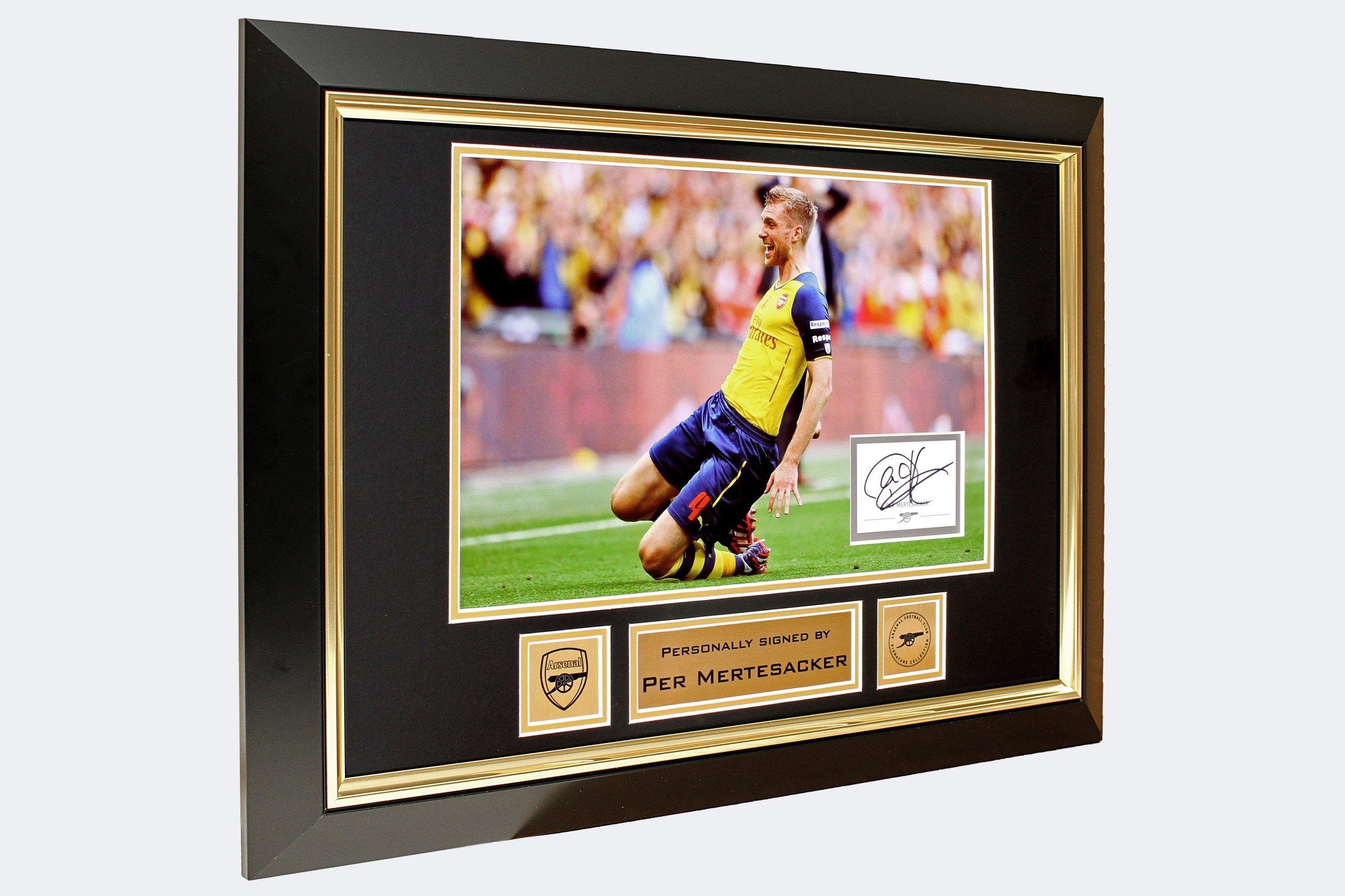 Arsenal Per Mertesacker Framed Signed Print