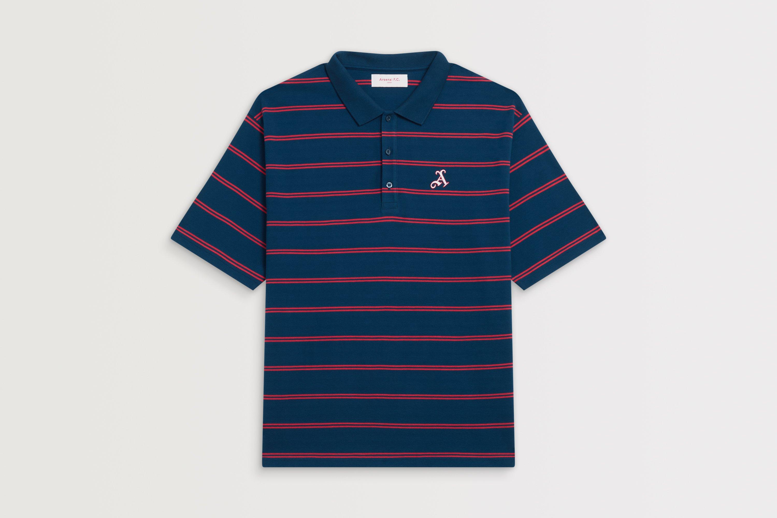 Arsenal Classics Intent Stripe Polo Shirt